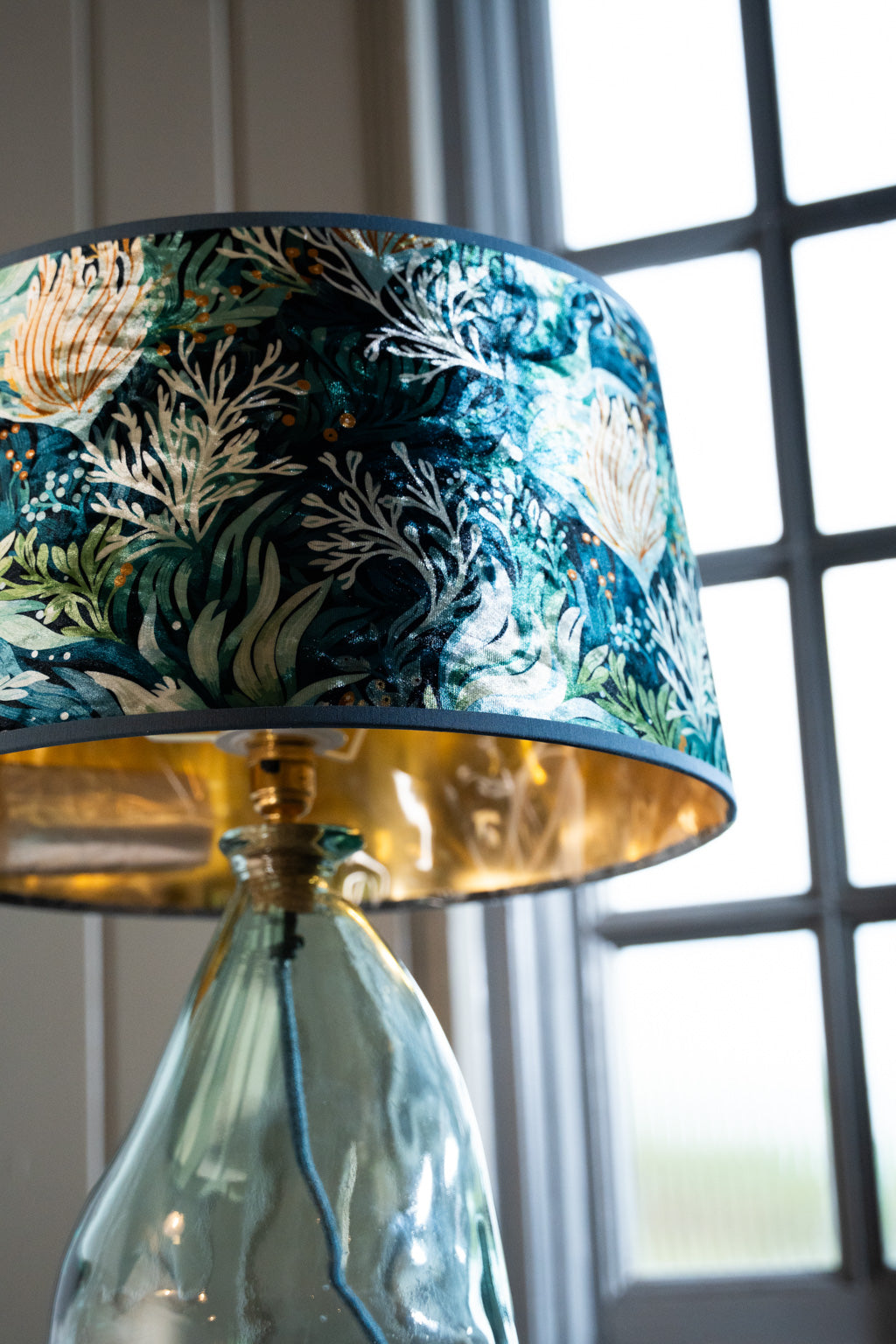 Lagoon Deep Water Velvet Shade 8" to 18"