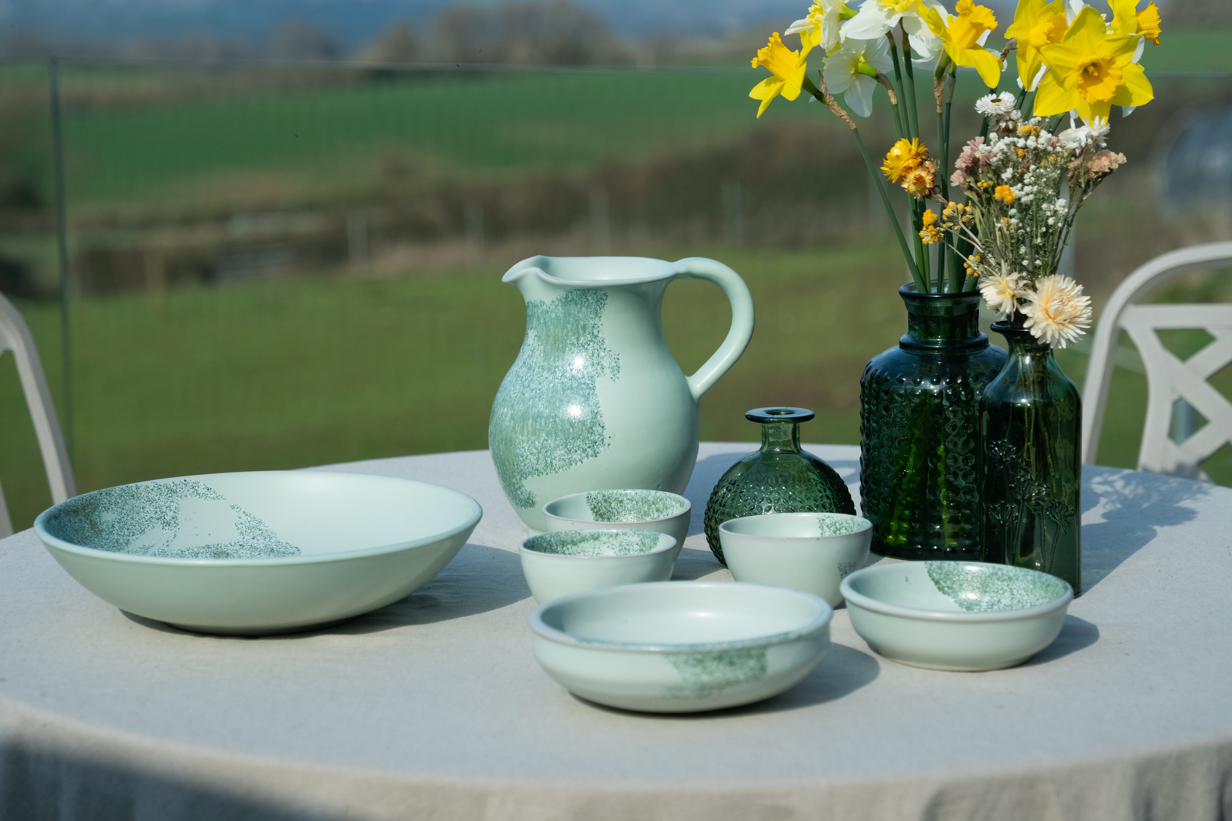 Moonstone Spanish Hand Painted Ceramics Bundle
