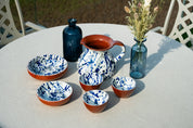 Cobalt Jaspe Spanish Hand Painted Ceramics Bundle