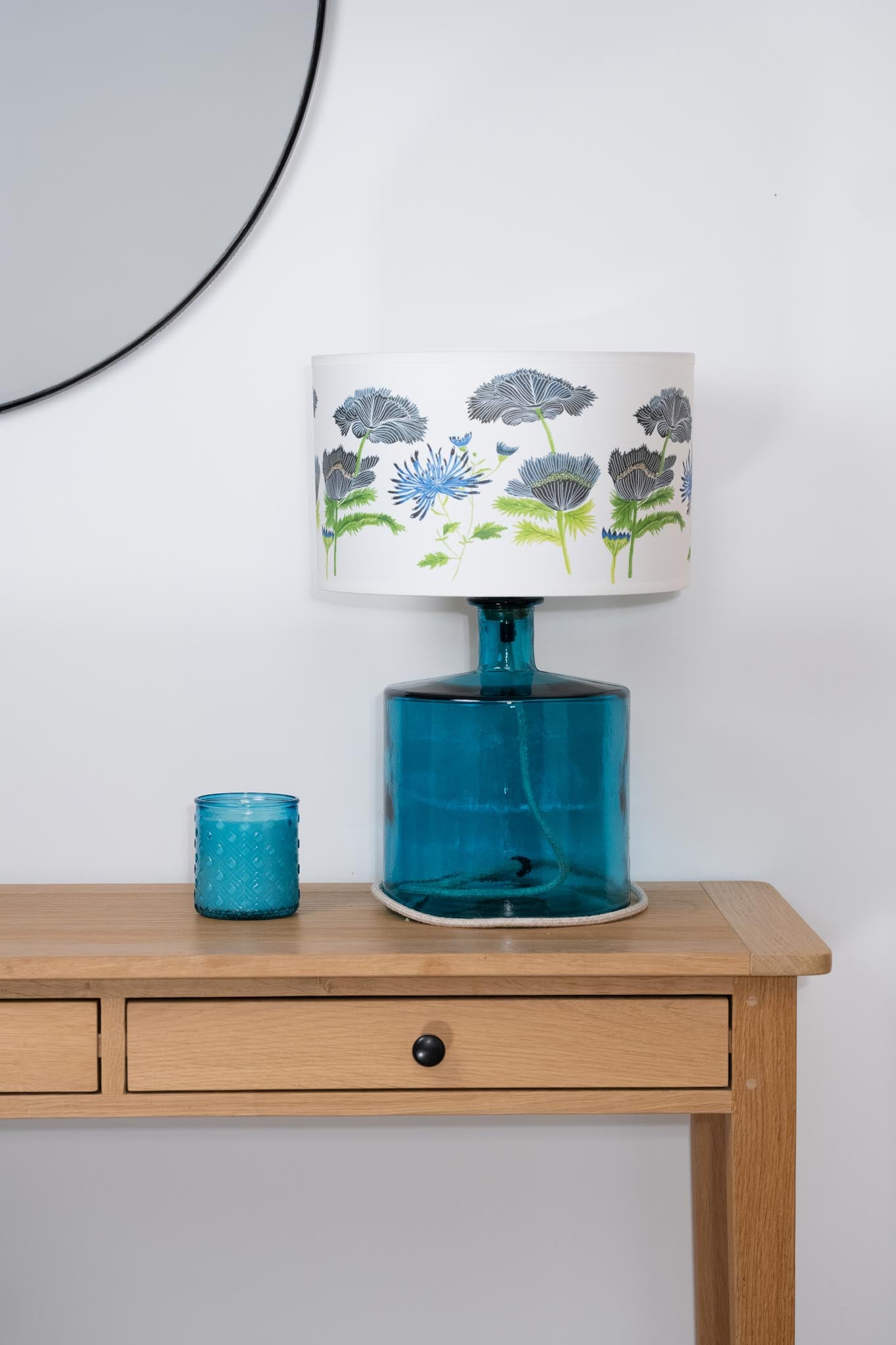 Frances Recycled Glass Lamp 32cm