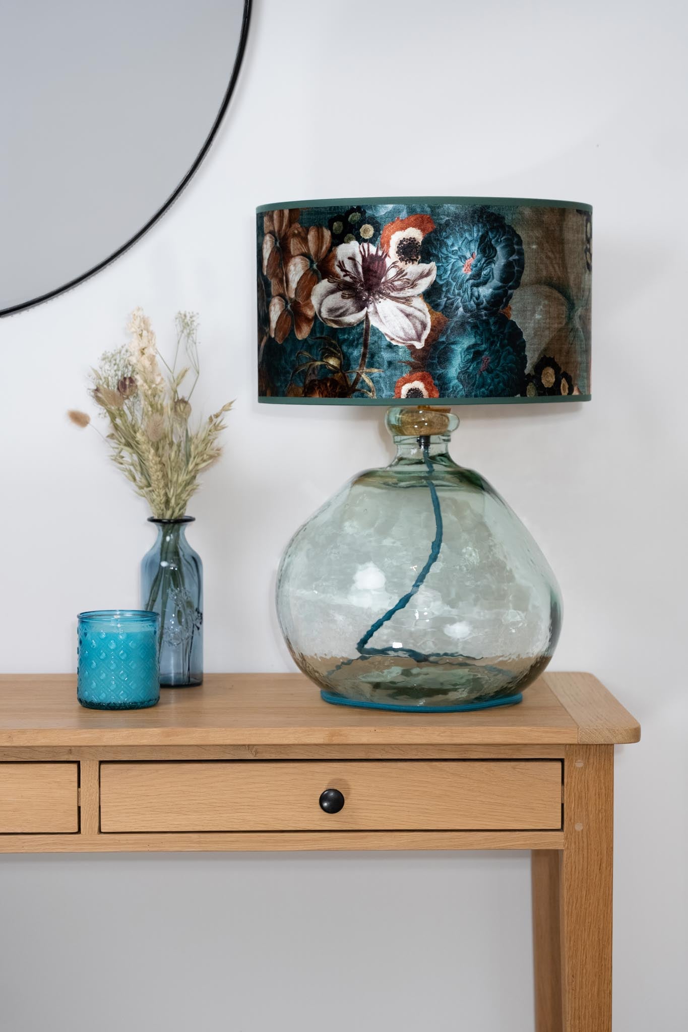 Simplicity Recycled Glass Lamp 39cm