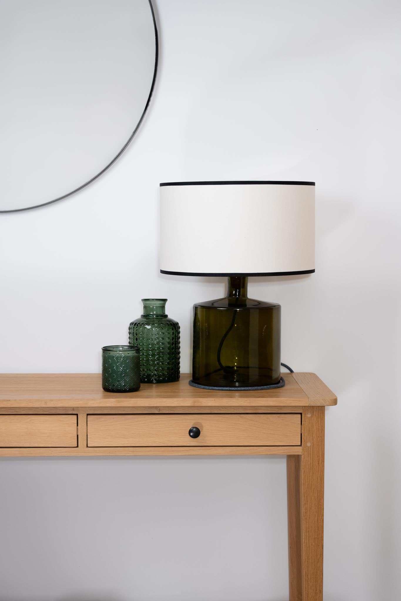 Frances Recycled Glass Lamp 32cm
