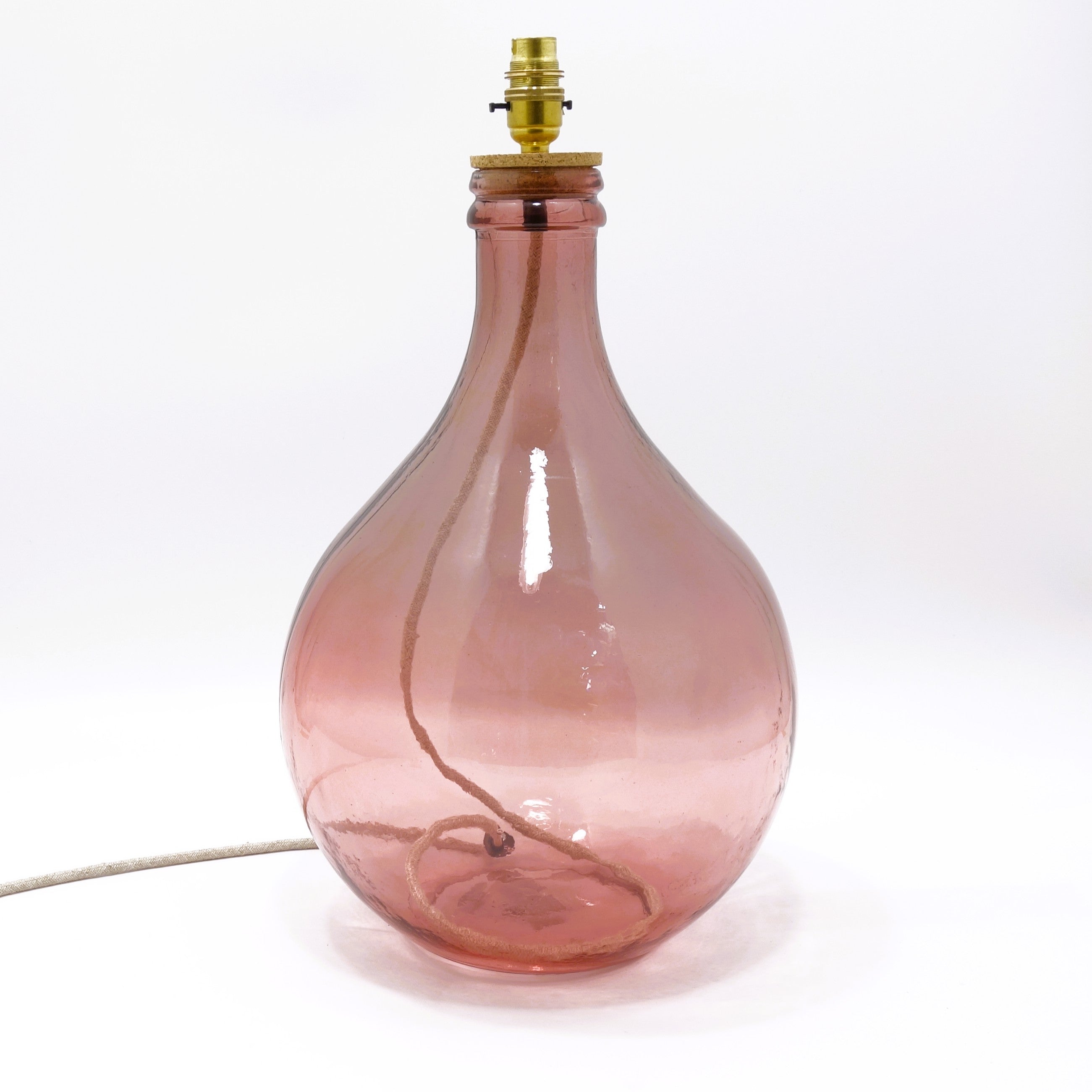 Recycled Glass Garrafa Bottle Lamp 49cm