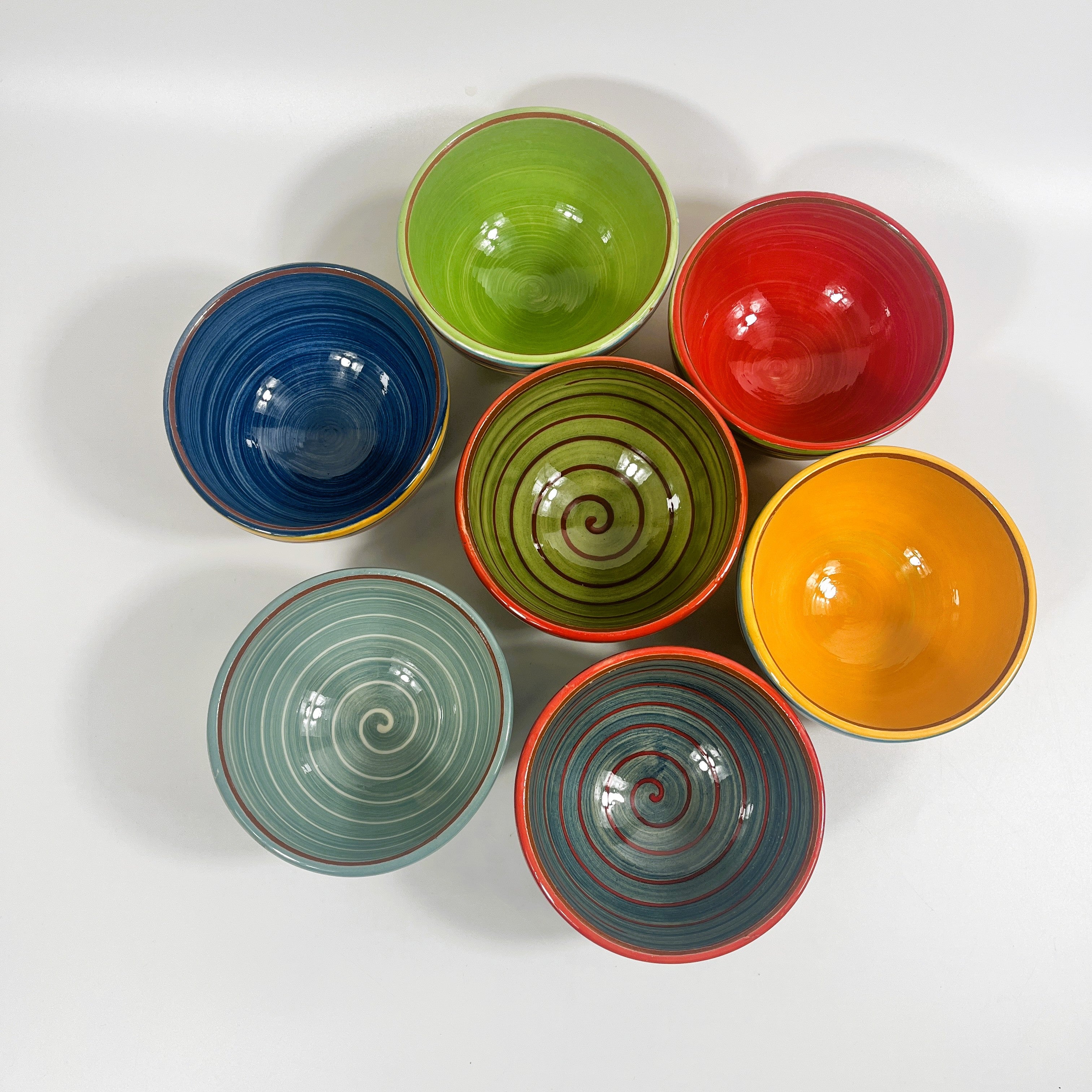 Spanish Hand Painted Spiral 14cm Bowl