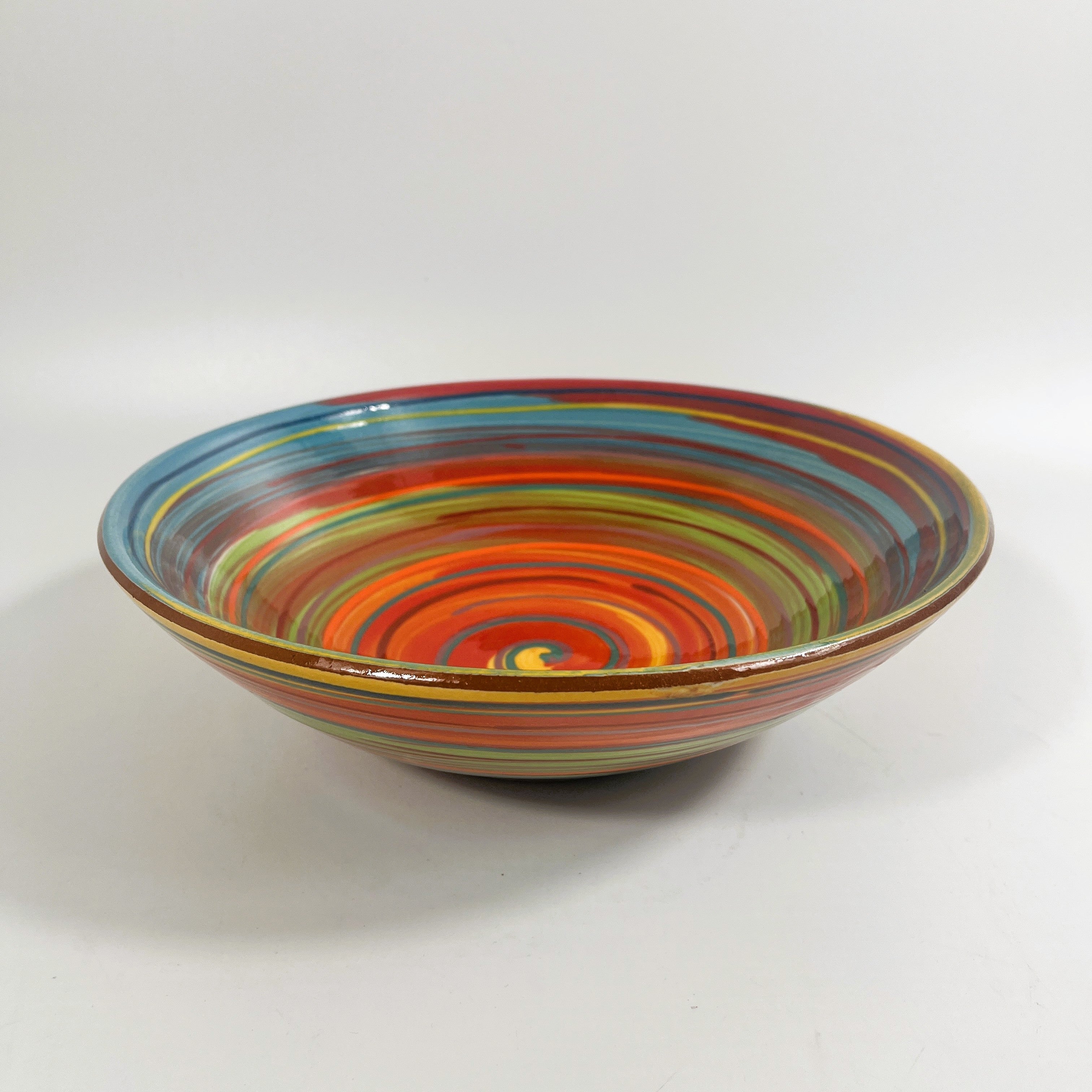 Spanish Hand Painted Spiral 27cm Dish