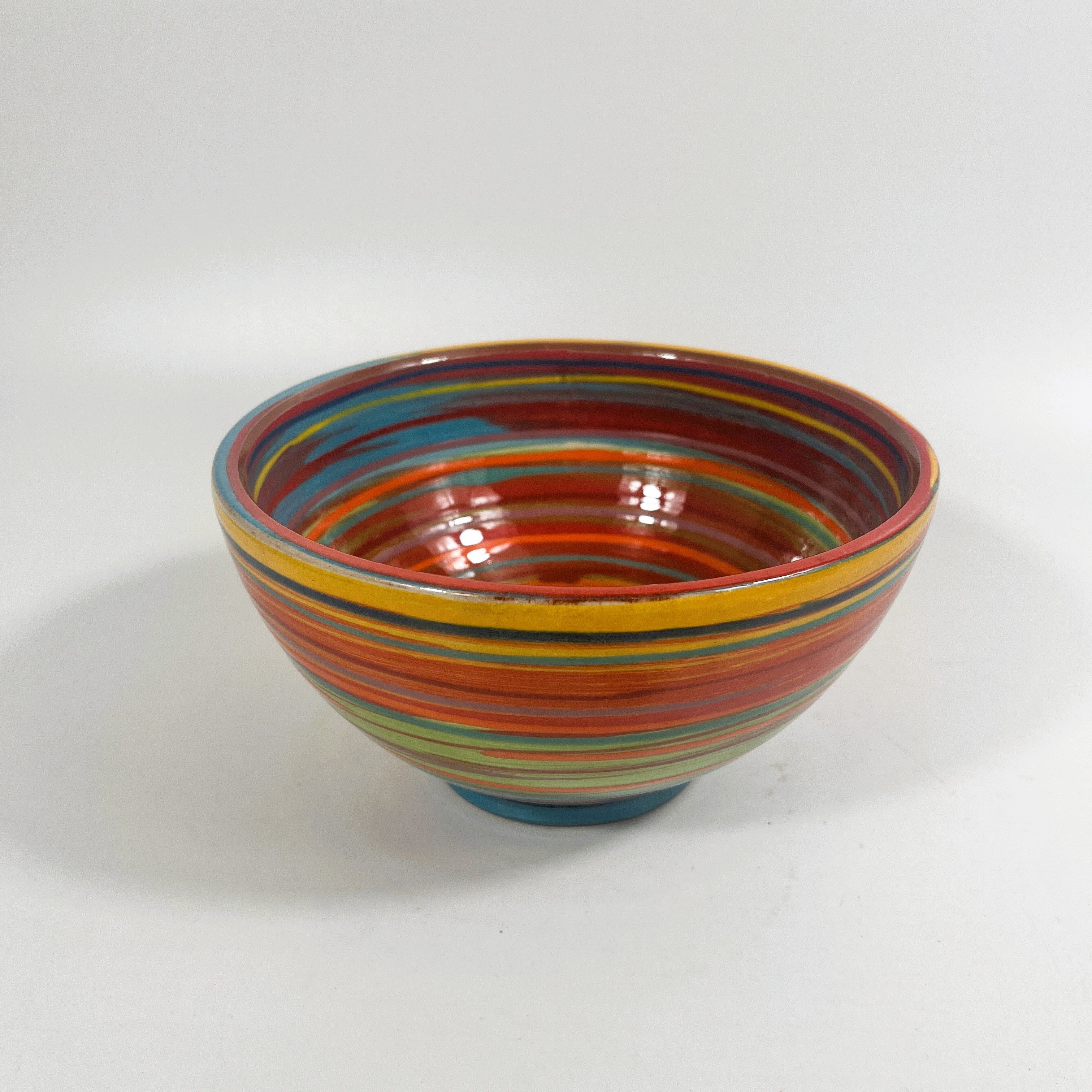 Spanish Hand Painted Spiral 18cm Bowl