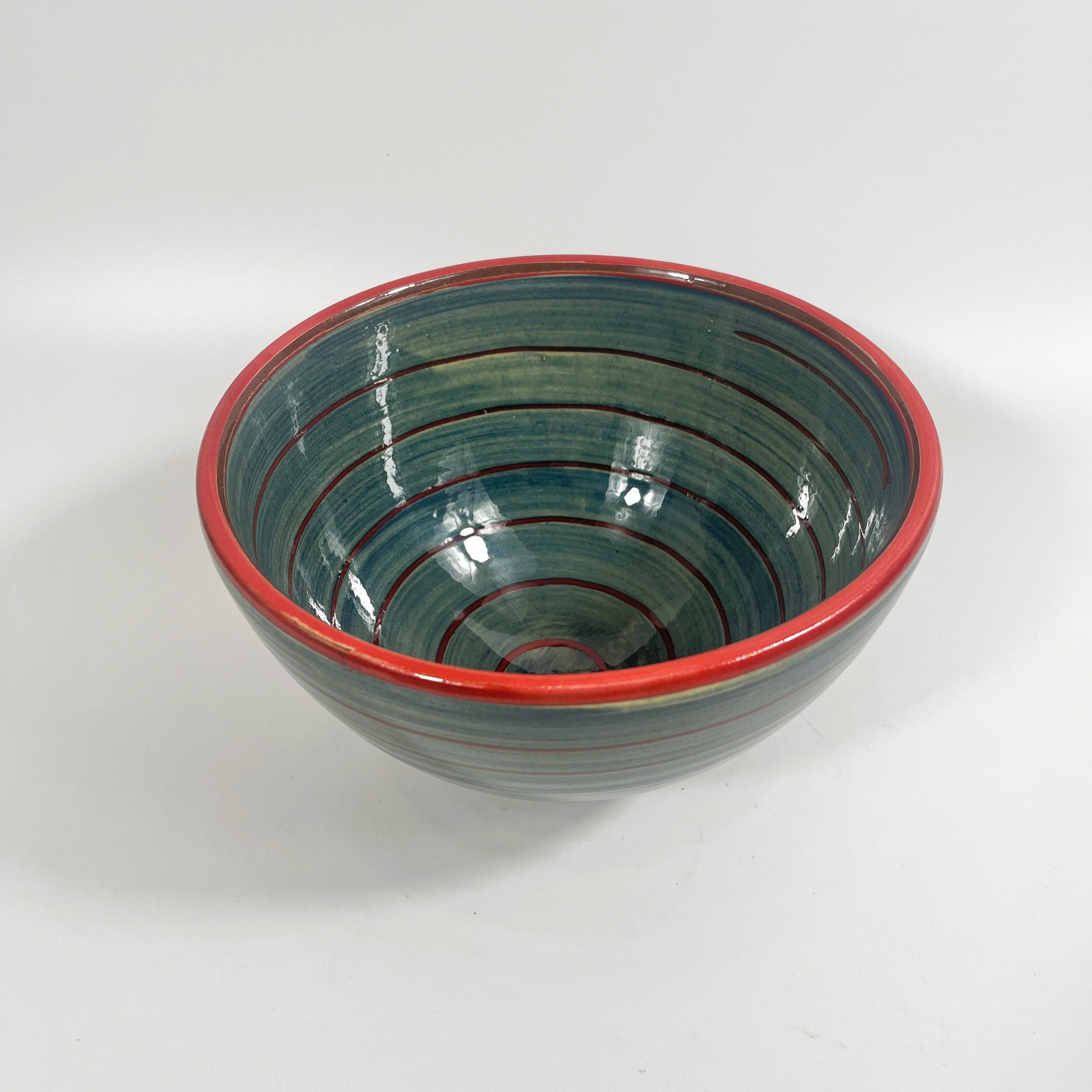Spanish Hand Painted Spiral 20cm Bowl