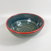 Spanish Hand Painted Spiral 25cm Bowl