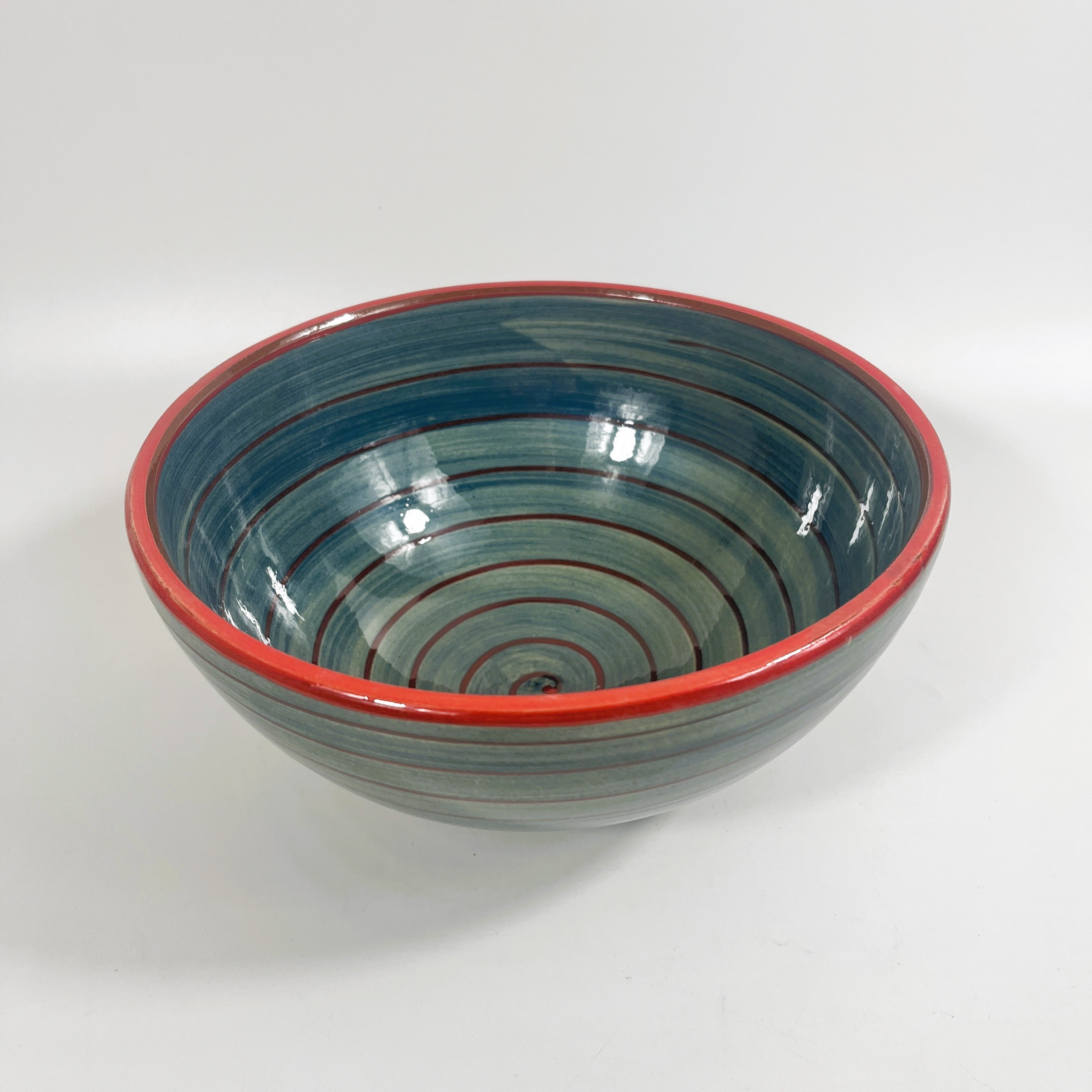Spanish Hand Painted Spiral 25cm Bowl