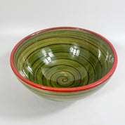 Spanish Hand Painted Spiral 25cm Bowl