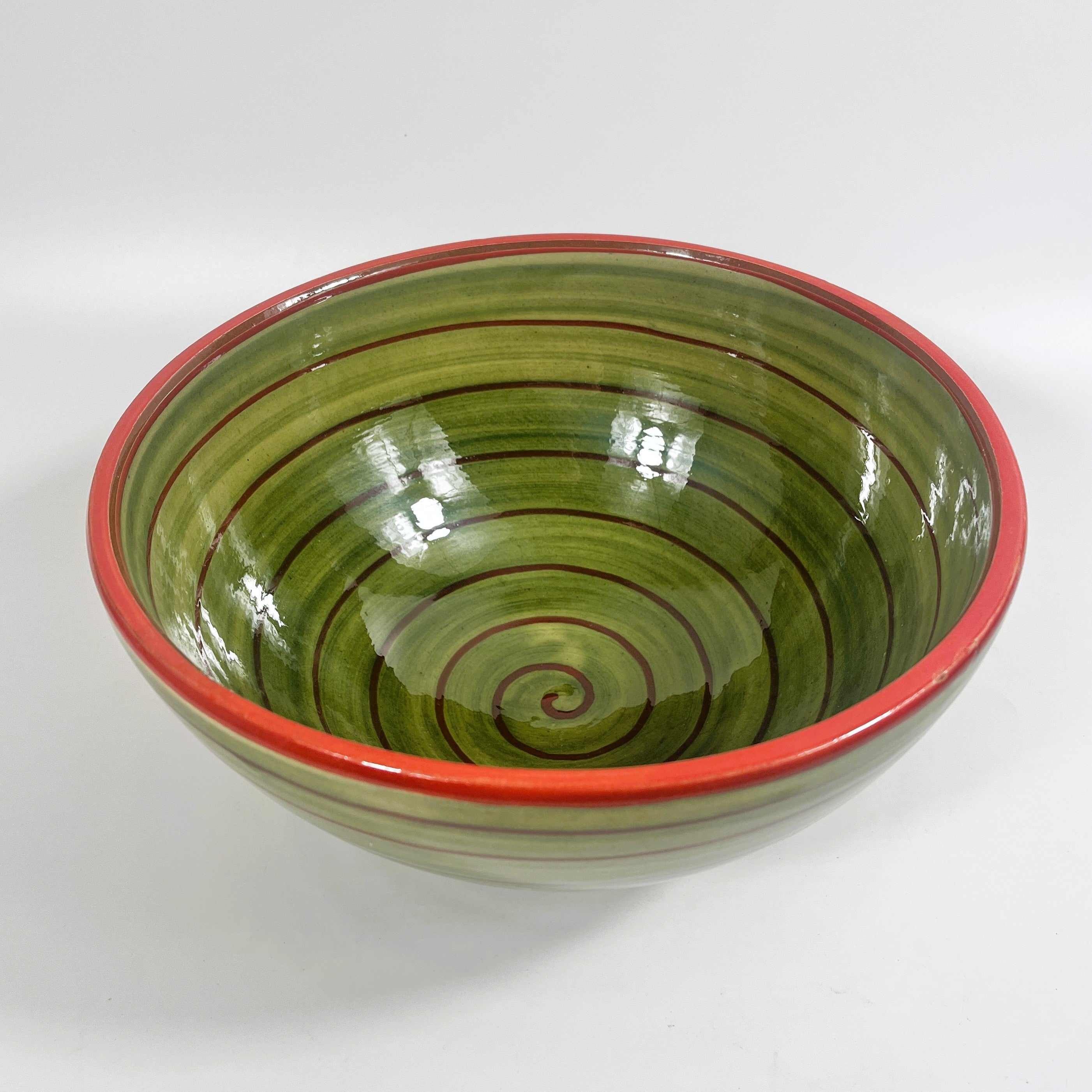 Spanish Hand Painted Spiral 25cm Bowl