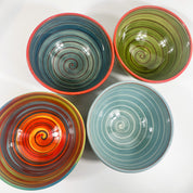 Spanish Hand Painted Spiral 25cm Bowl