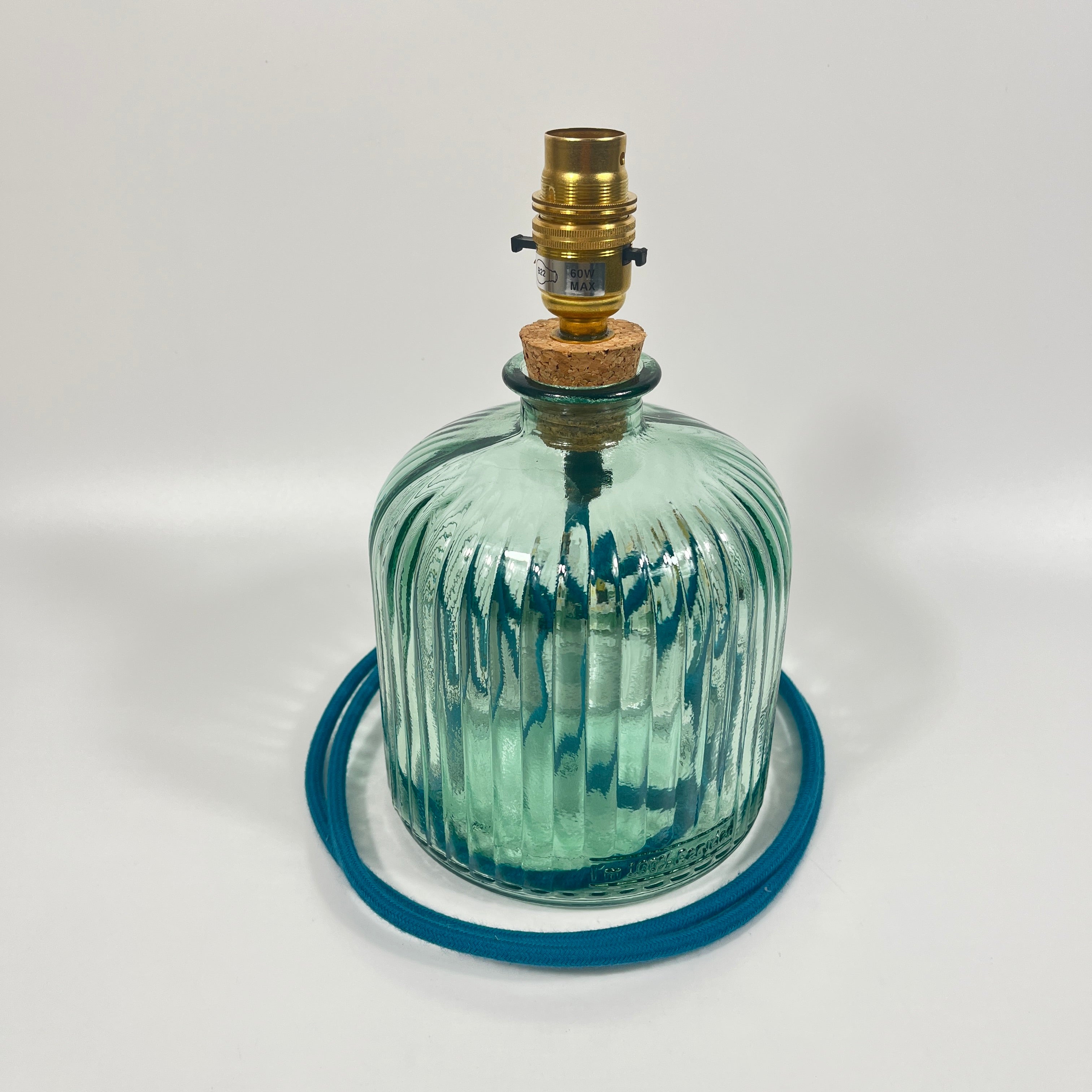 Recycled Glass 24cm Apothecary Lamp