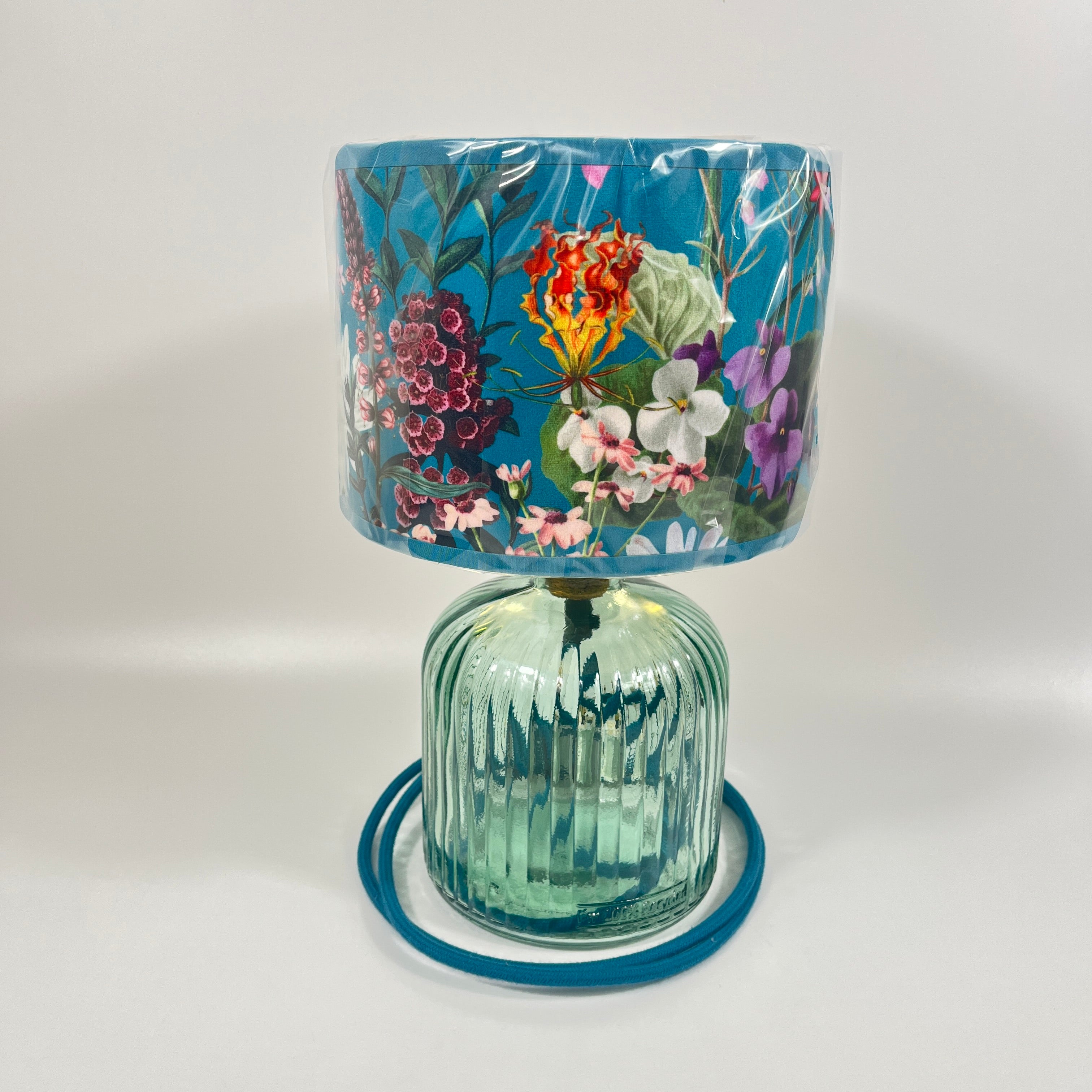 Recycled Glass 24cm Apothecary Lamp