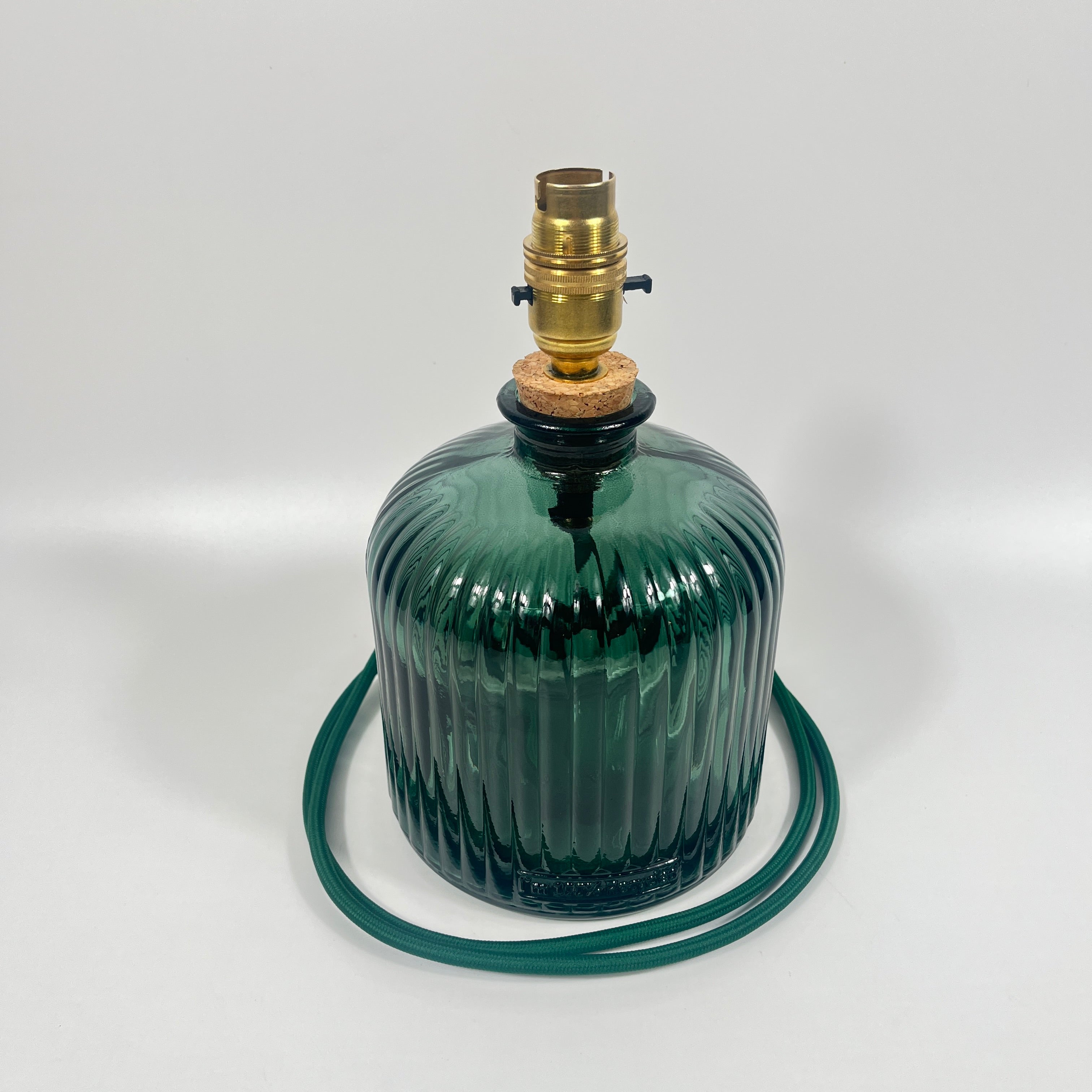 Recycled Glass 24cm Apothecary Lamp