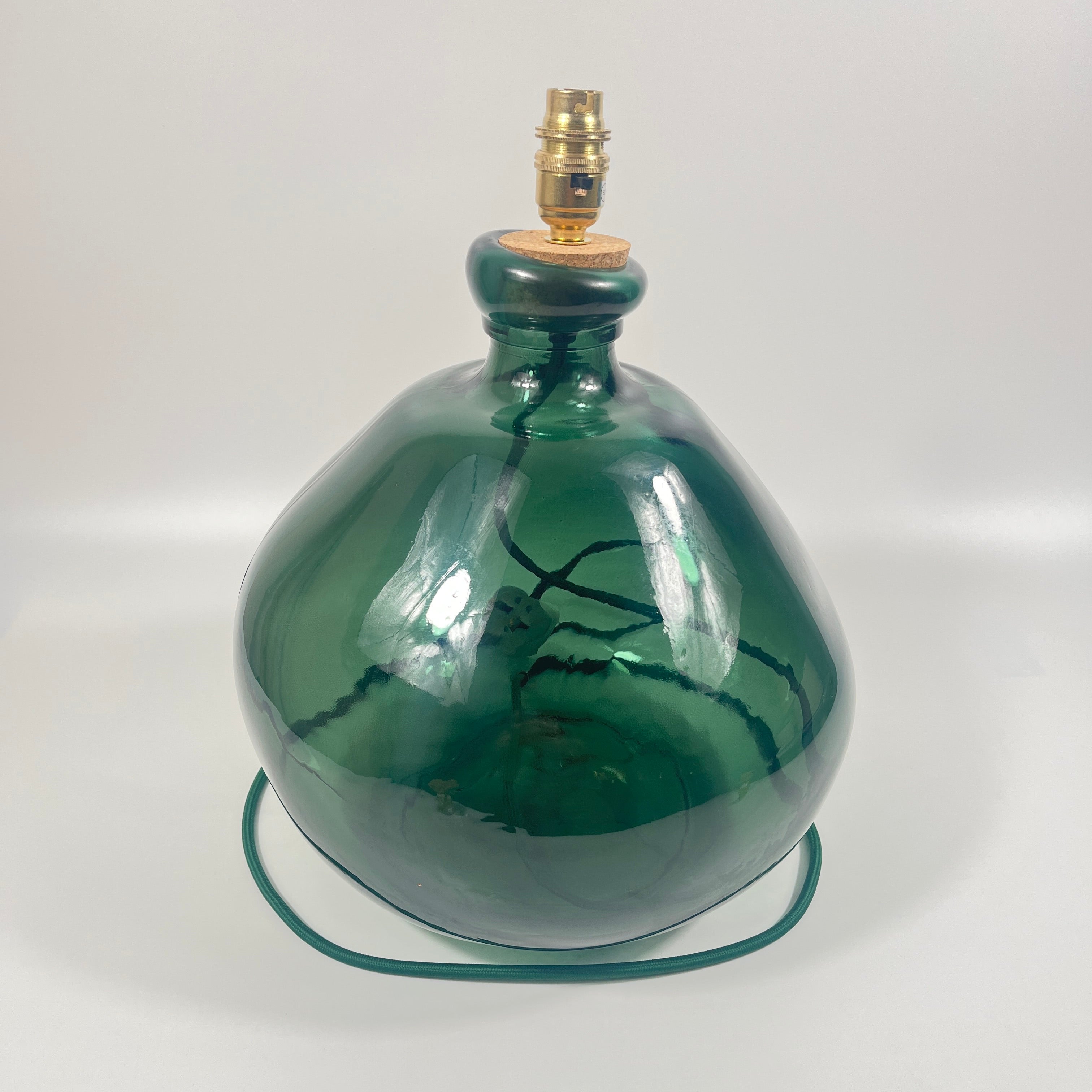 Simplicity Recycled Glass Lamp (Cool Colours) 39cm