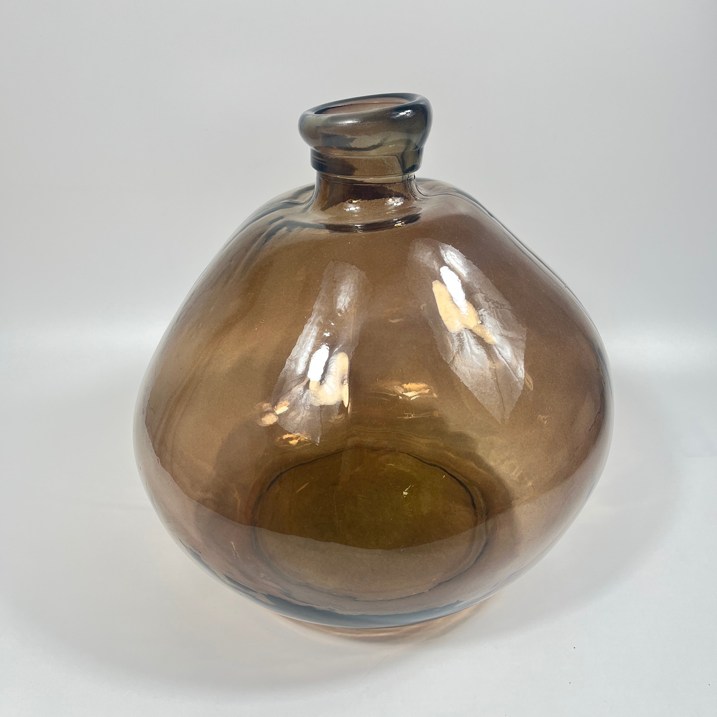 Recycled Glass Large Simplicity Blown Glass Vase 33cm