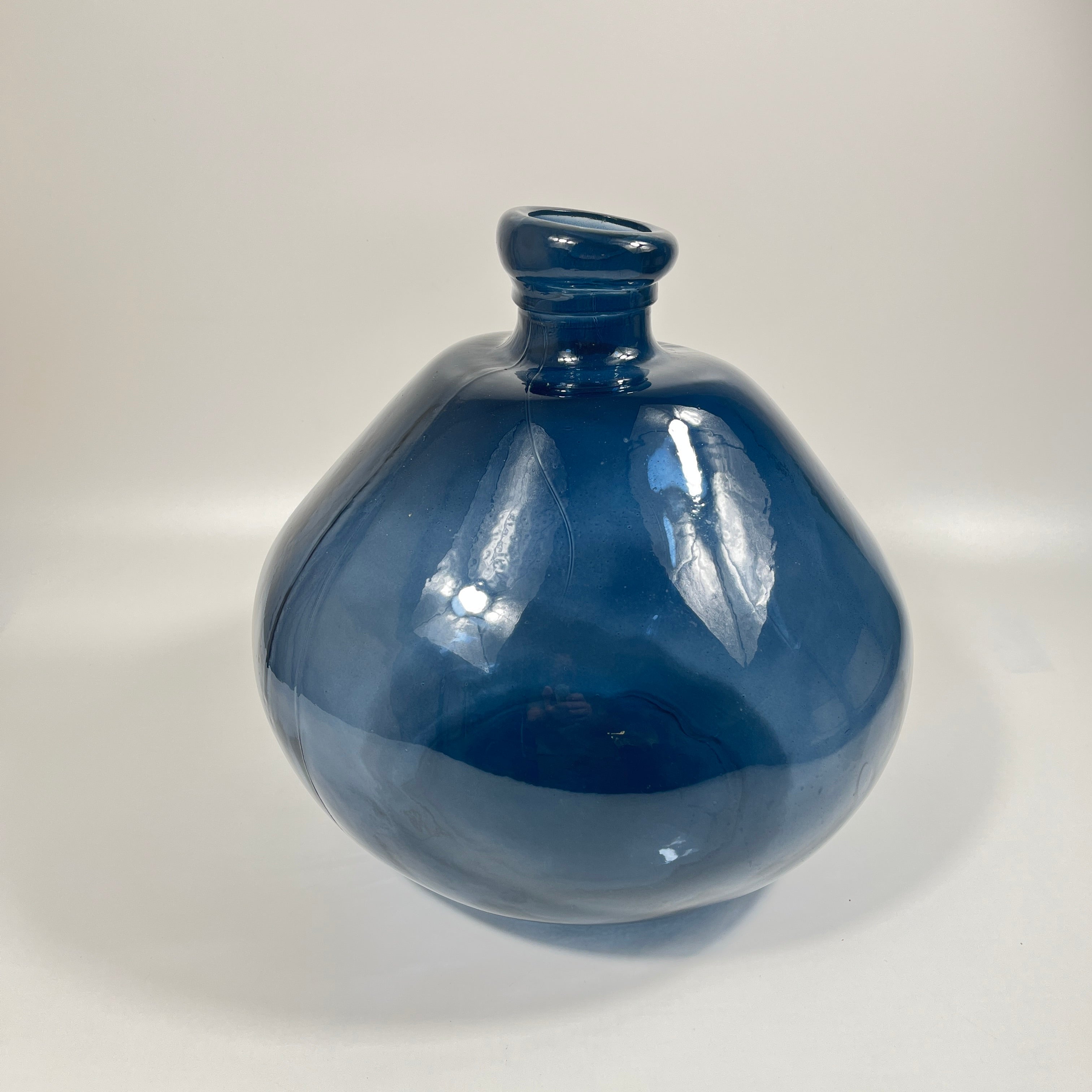Recycled Glass Large Simplicity Blown Glass Vase 33cm