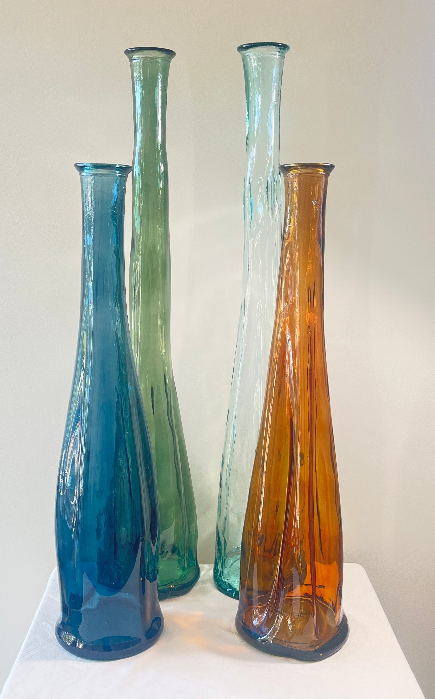 Recycled Glass Blown Glass 80cm Everest Vase