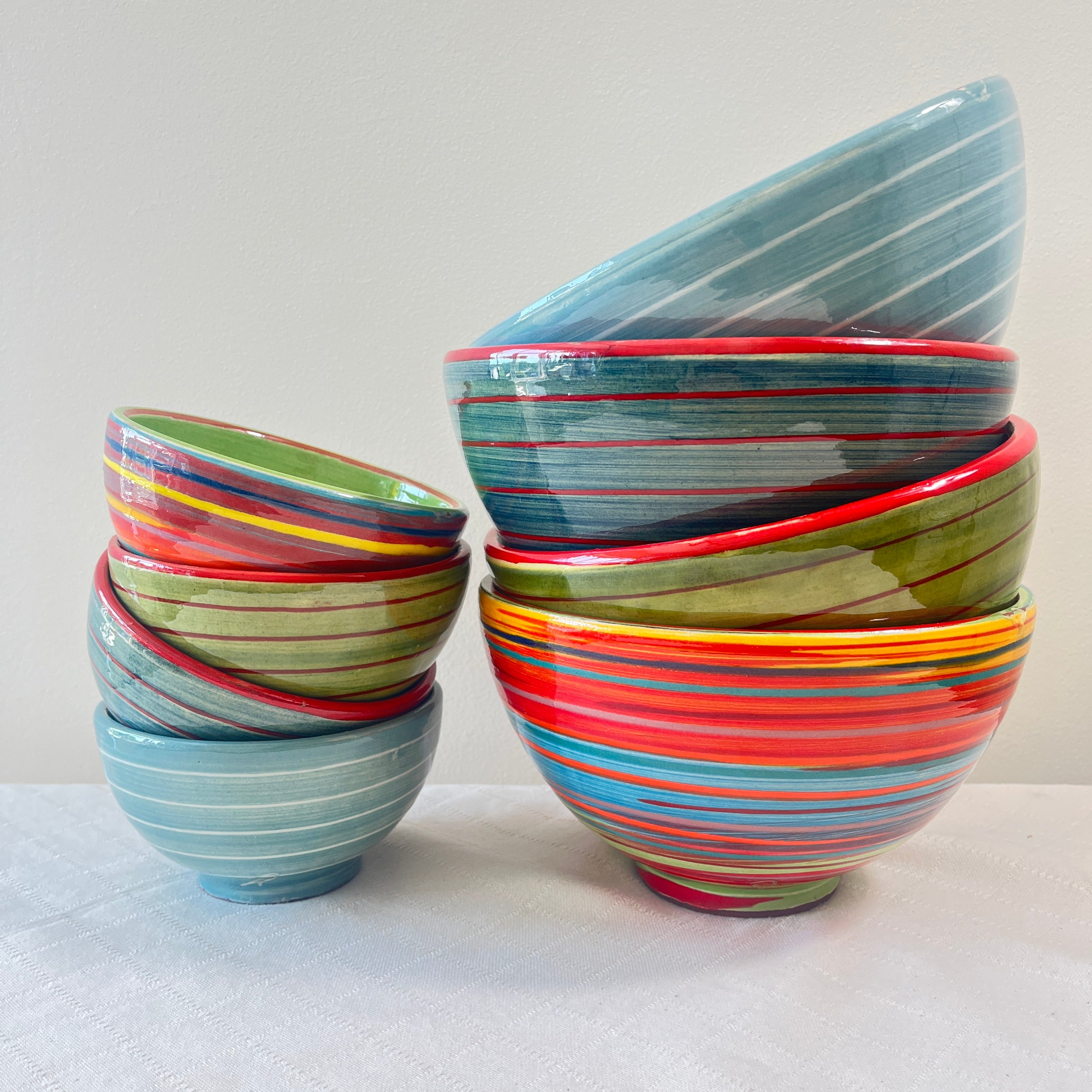 Spanish Hand Painted Spiral 20cm Bowl