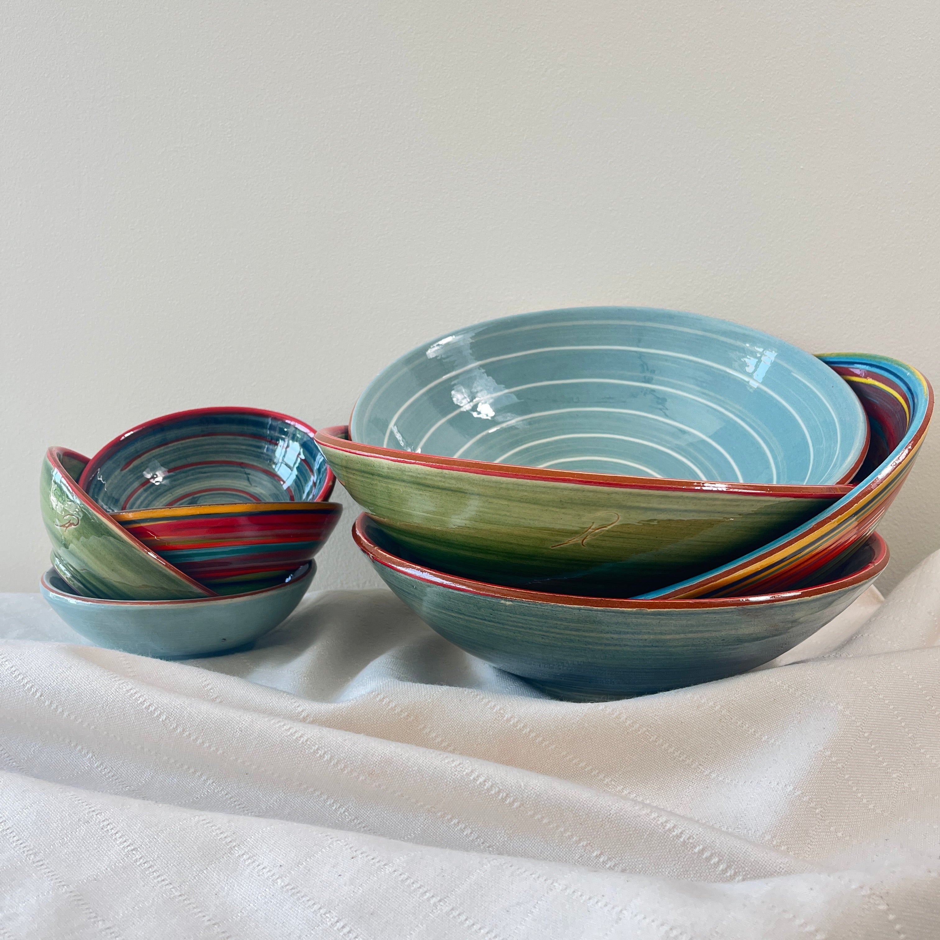 Spanish Hand Painted Spiral 14cm Dish