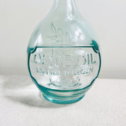 Recycled Glass Oil Bottle with Metal Pourer 1 litre