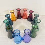 Mixed Case 11cm Recycled Glass "Tarifa" Straight Bud Vase
