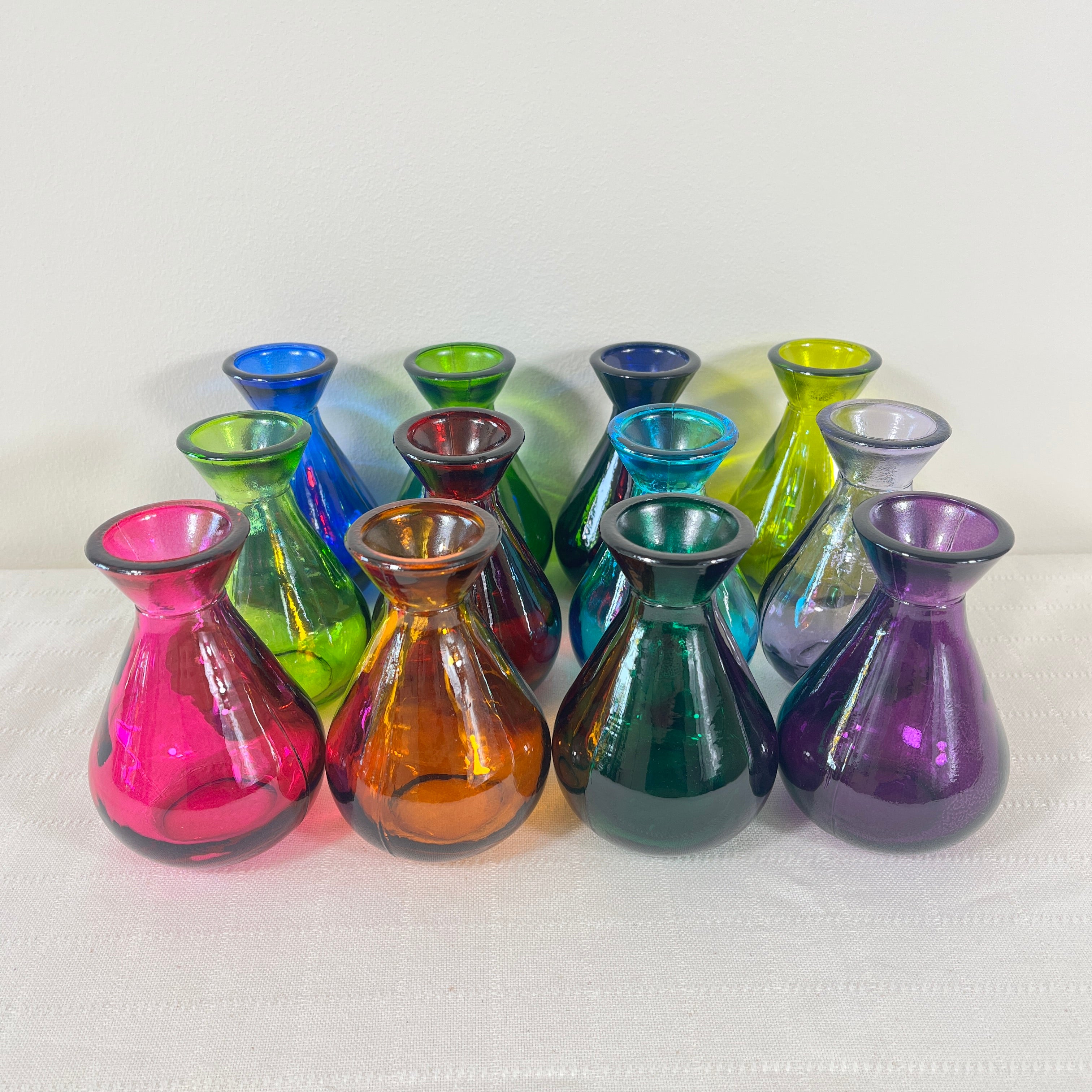 Mixed Case 11cm Recycled Glass "Adra" Bud Vase