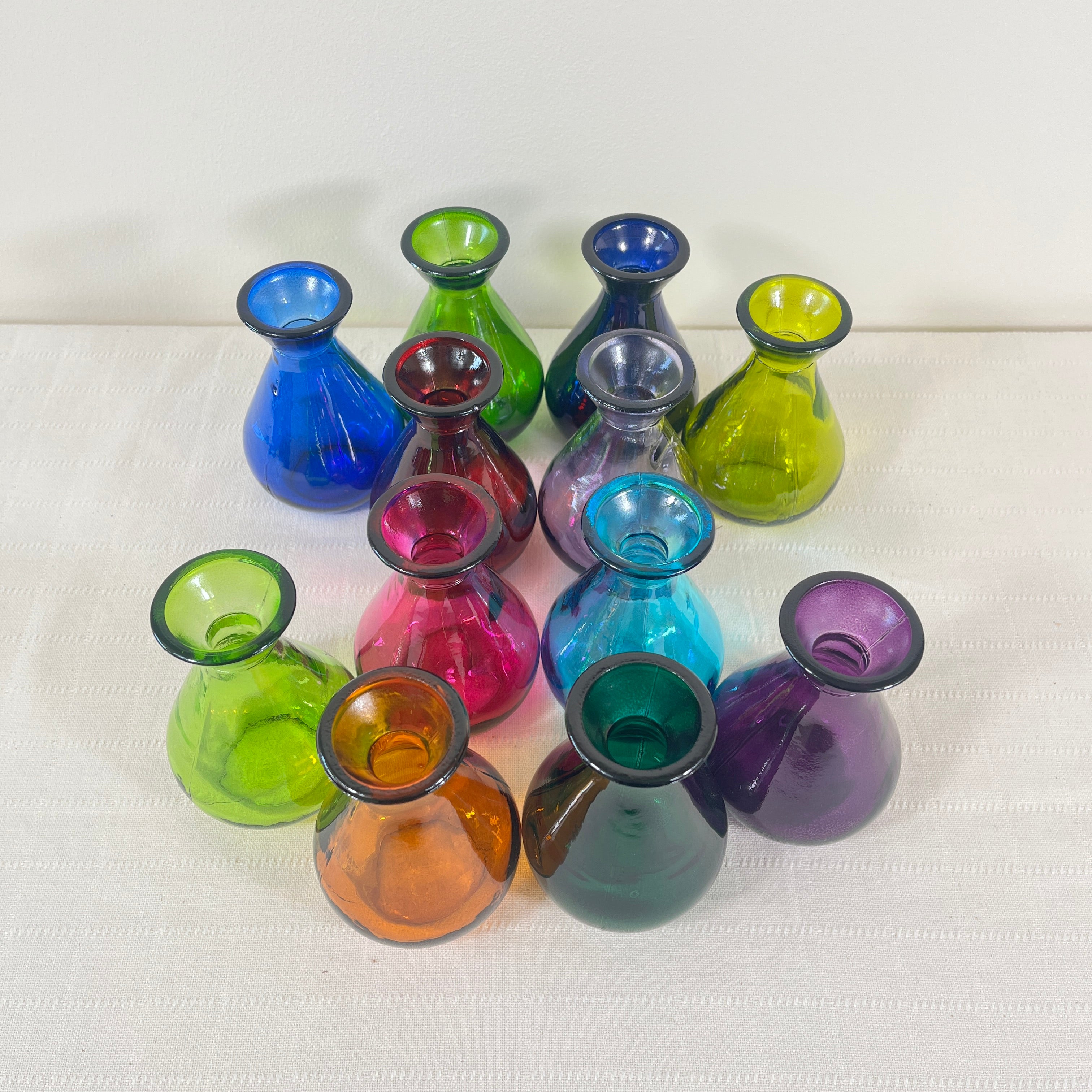 Mixed Case 11cm Recycled Glass "Adra" Bud Vase