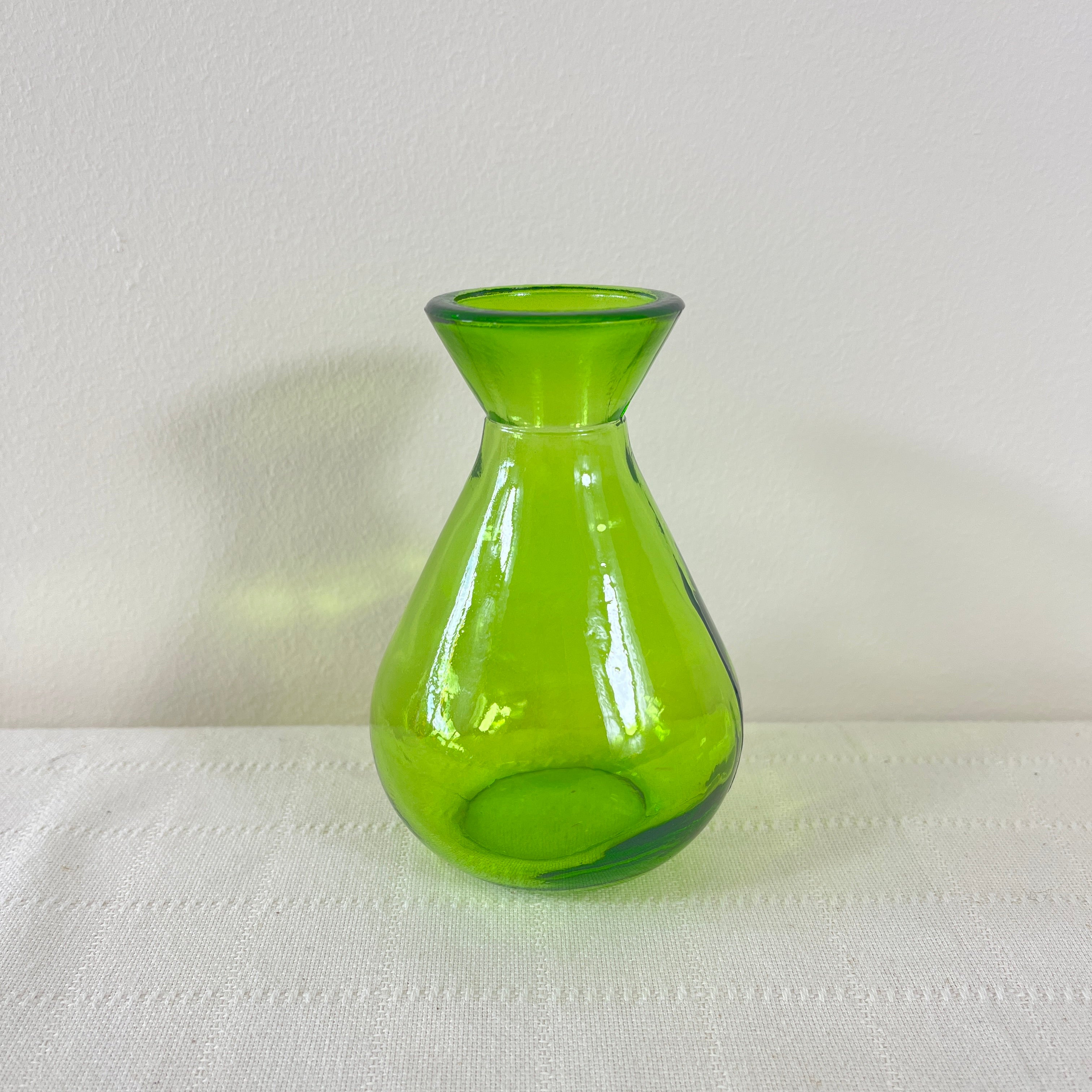 Recycled glass "Adra" bud vase 11cm
