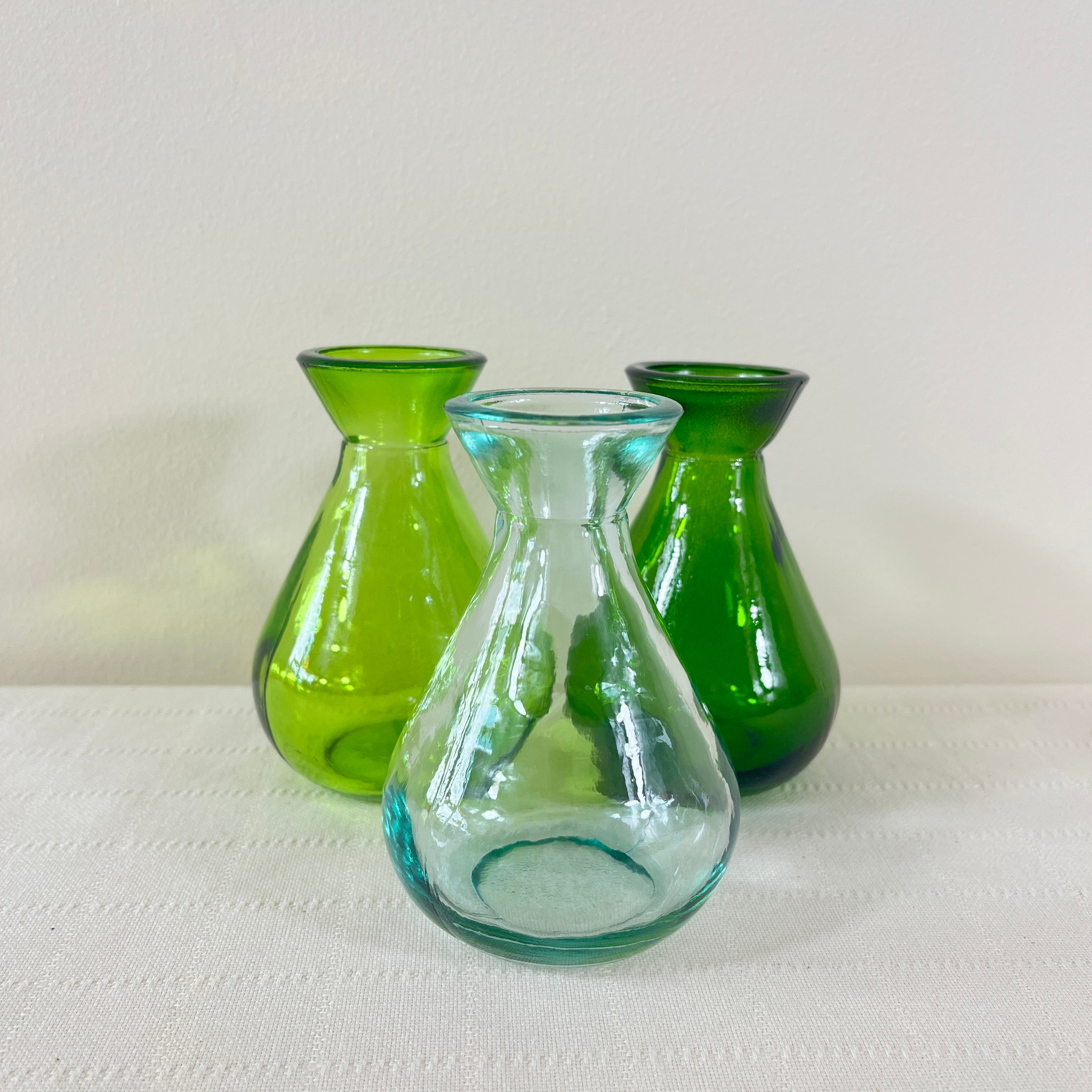 Recycled glass "Adra" bud vase 11cm
