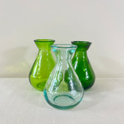 Mixed Case 11cm Recycled Glass "Adra" Bud Vase