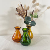 Mixed Case 11cm Recycled Glass "Adra" Bud Vase
