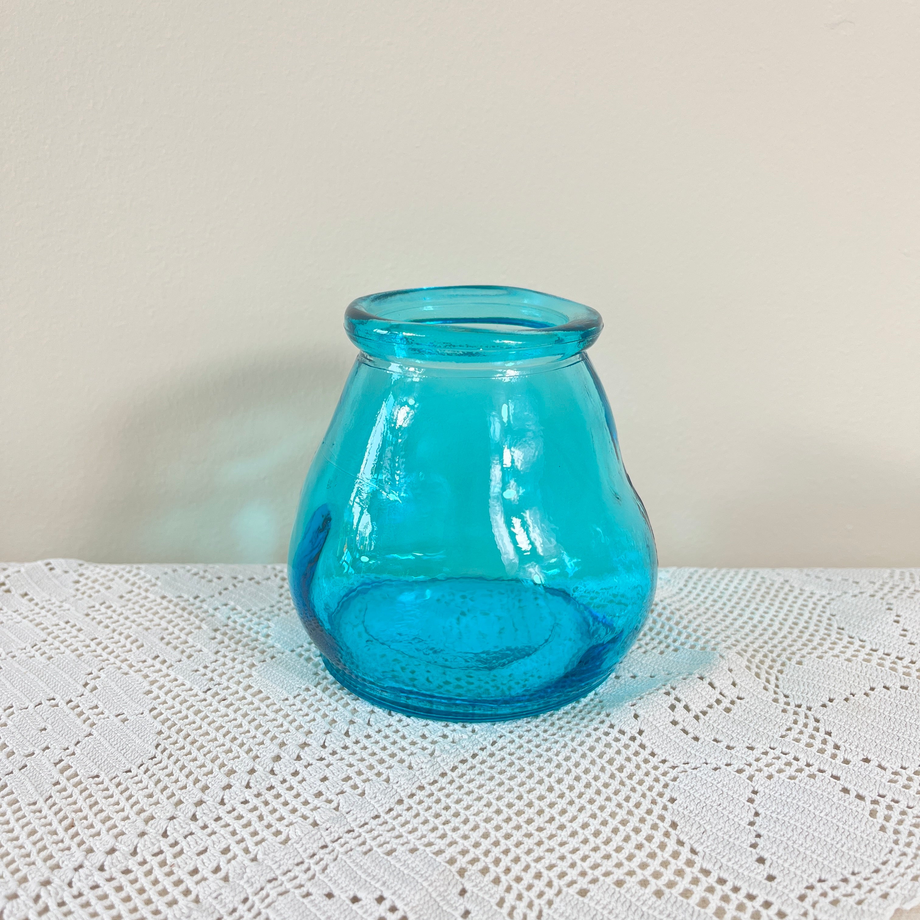 Recycled Glass colourful Tea Light Holder