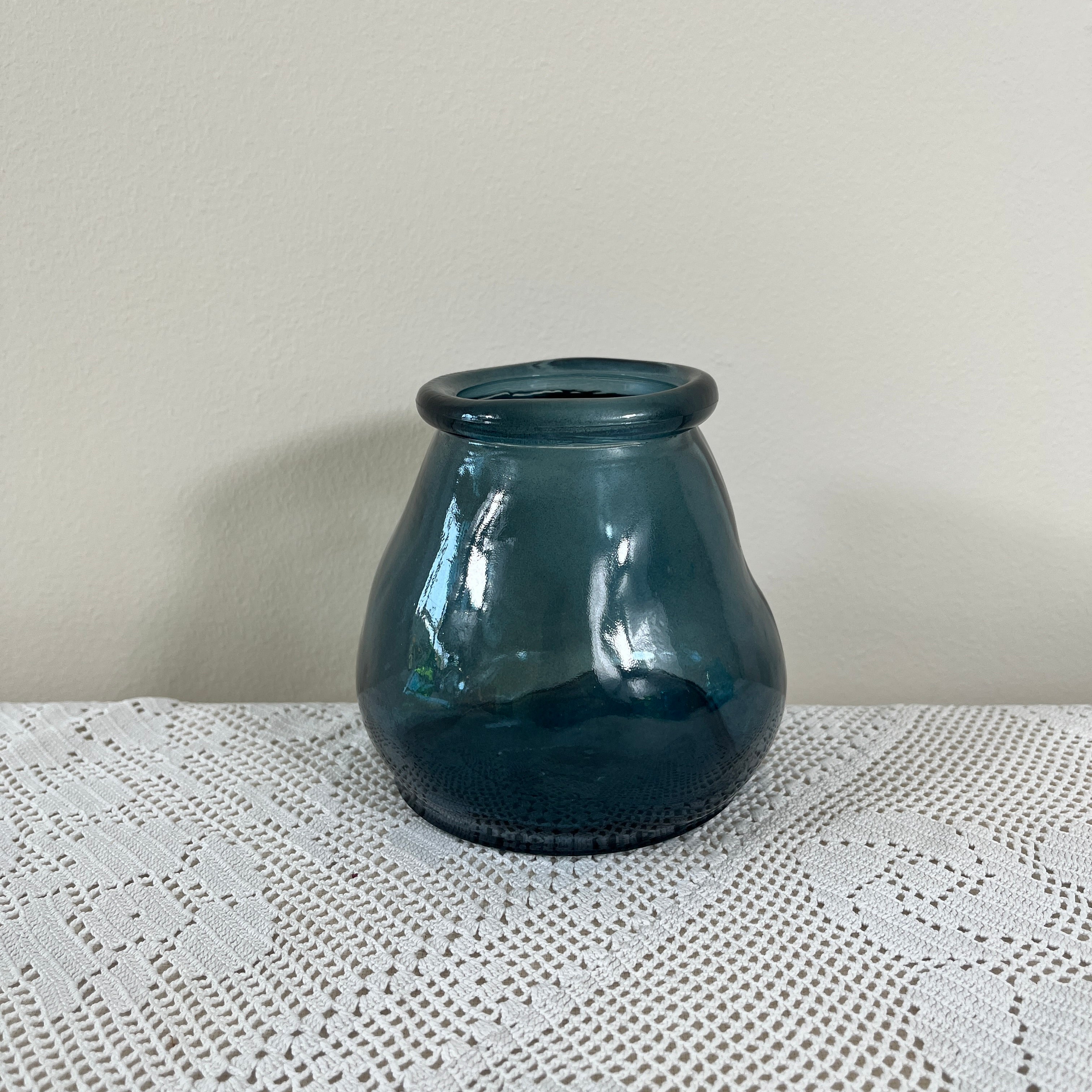 Recycled Glass colourful Tea Light Holder