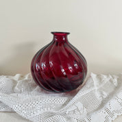 Recycled Glass Spiral Vase 17cm