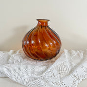 Recycled Glass Spiral Vase 17cm