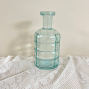 Recycled Glass Graphic Bottle Vase 19cm