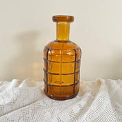 Recycled Glass Graphic Bottle Vase 19cm