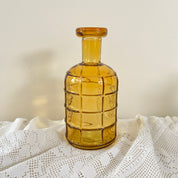 Recycled Glass Graphic Bottle Vase 19cm