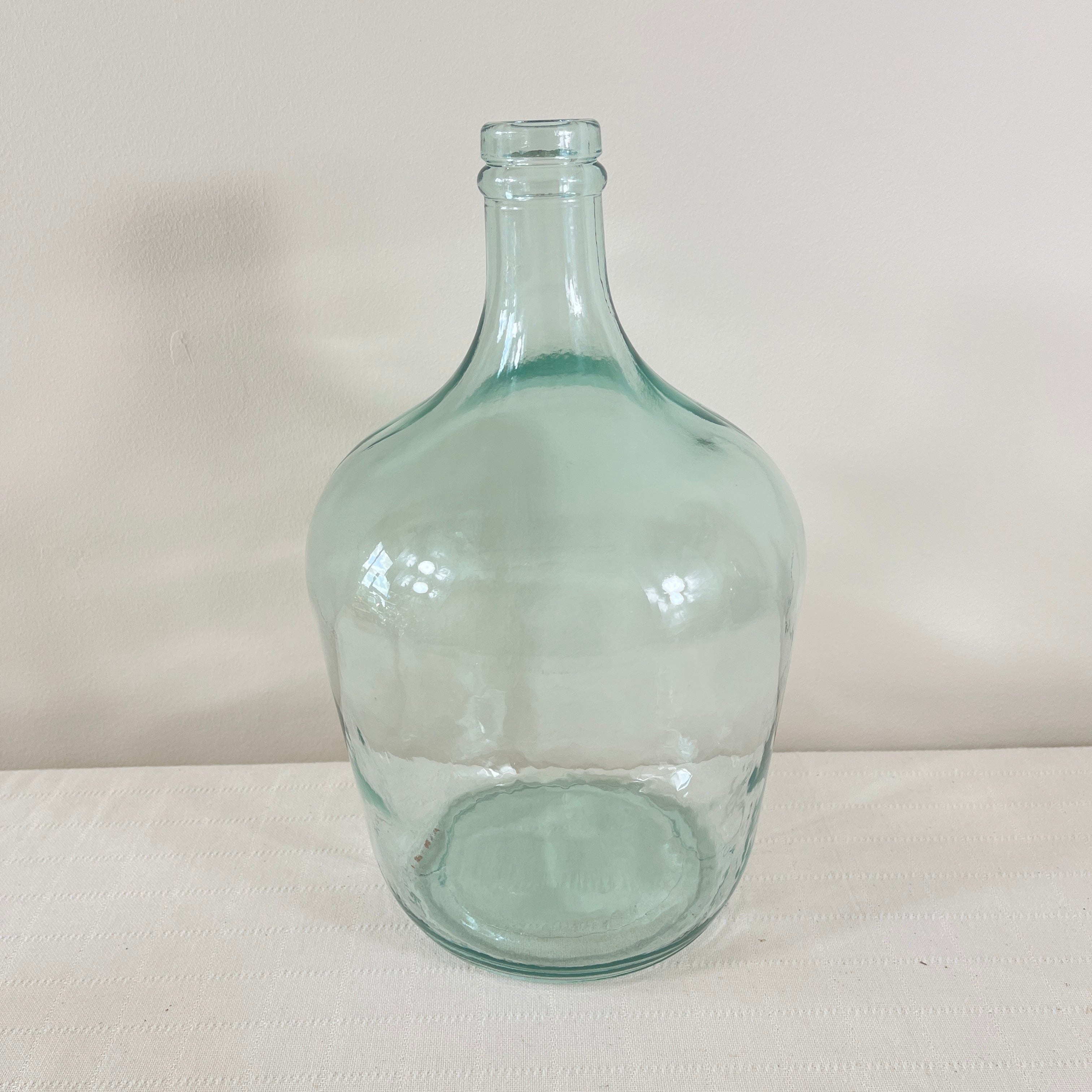 Garrafa Demijohn Bottle  Recycled Glass Vase 30cm