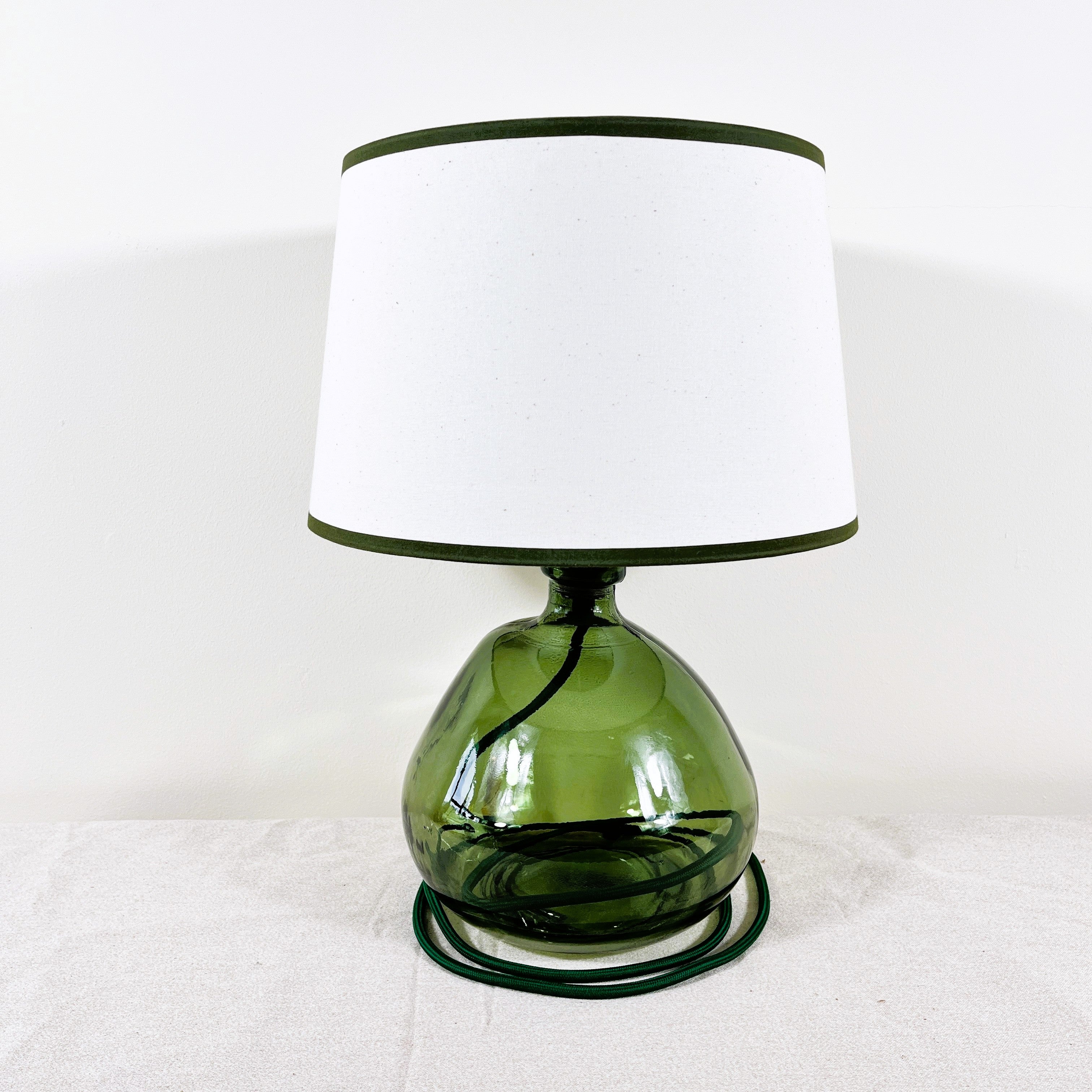 Simplicity Recycled Glass Lamp (Cool Colours) 29cm