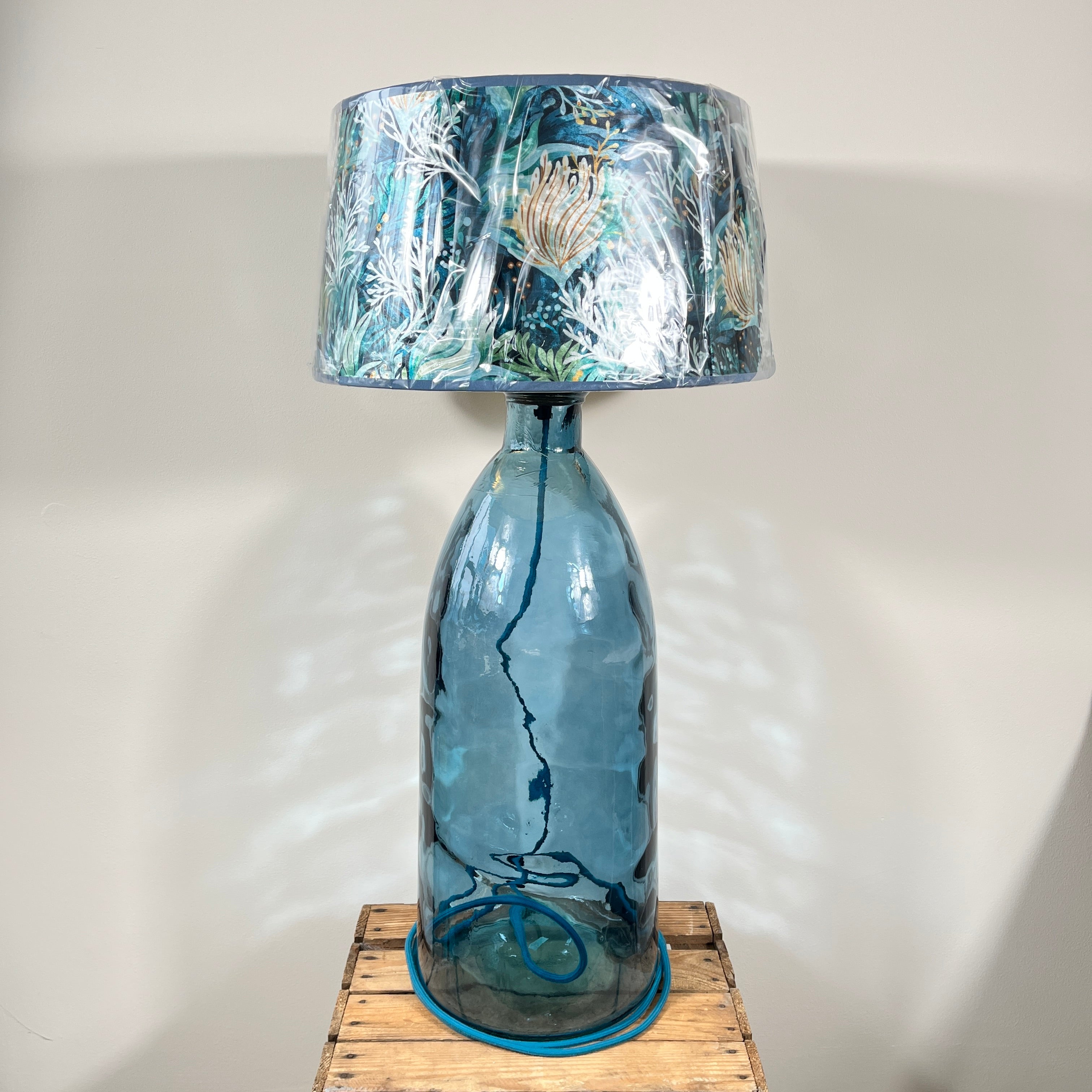 Recycled Glass 67cm Boston Lamp