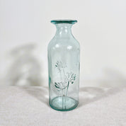 Recycled Glass Cow Parsley 19cm Vase