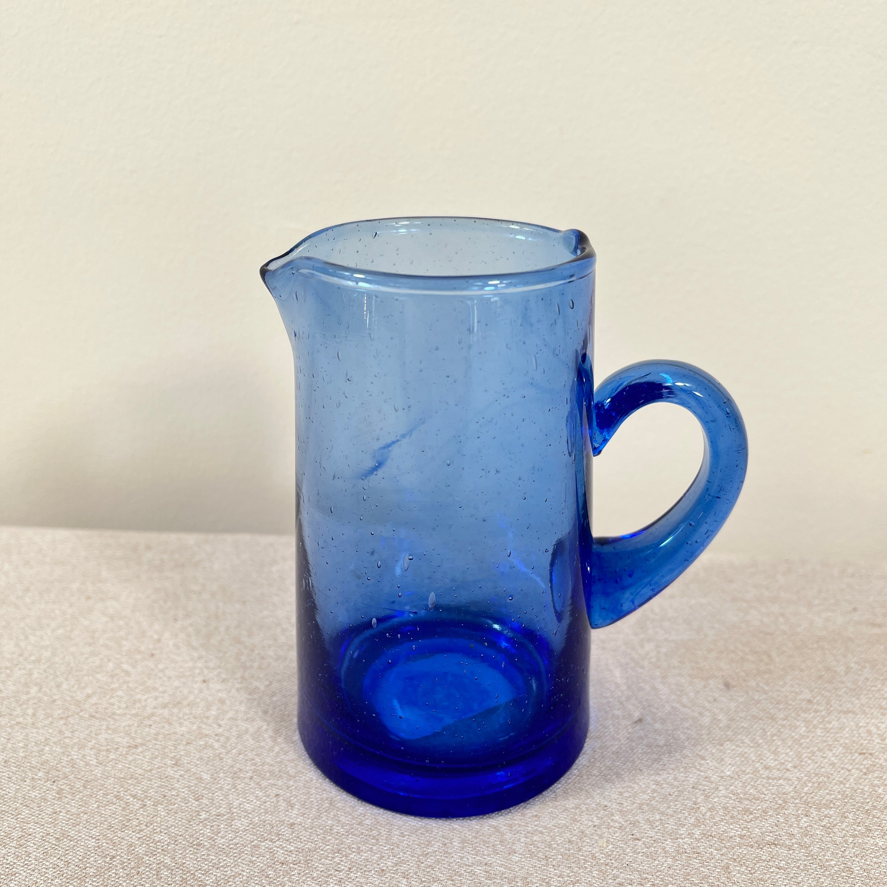 Moroccan Handmade Recycled Glass Petit Jug 300ml