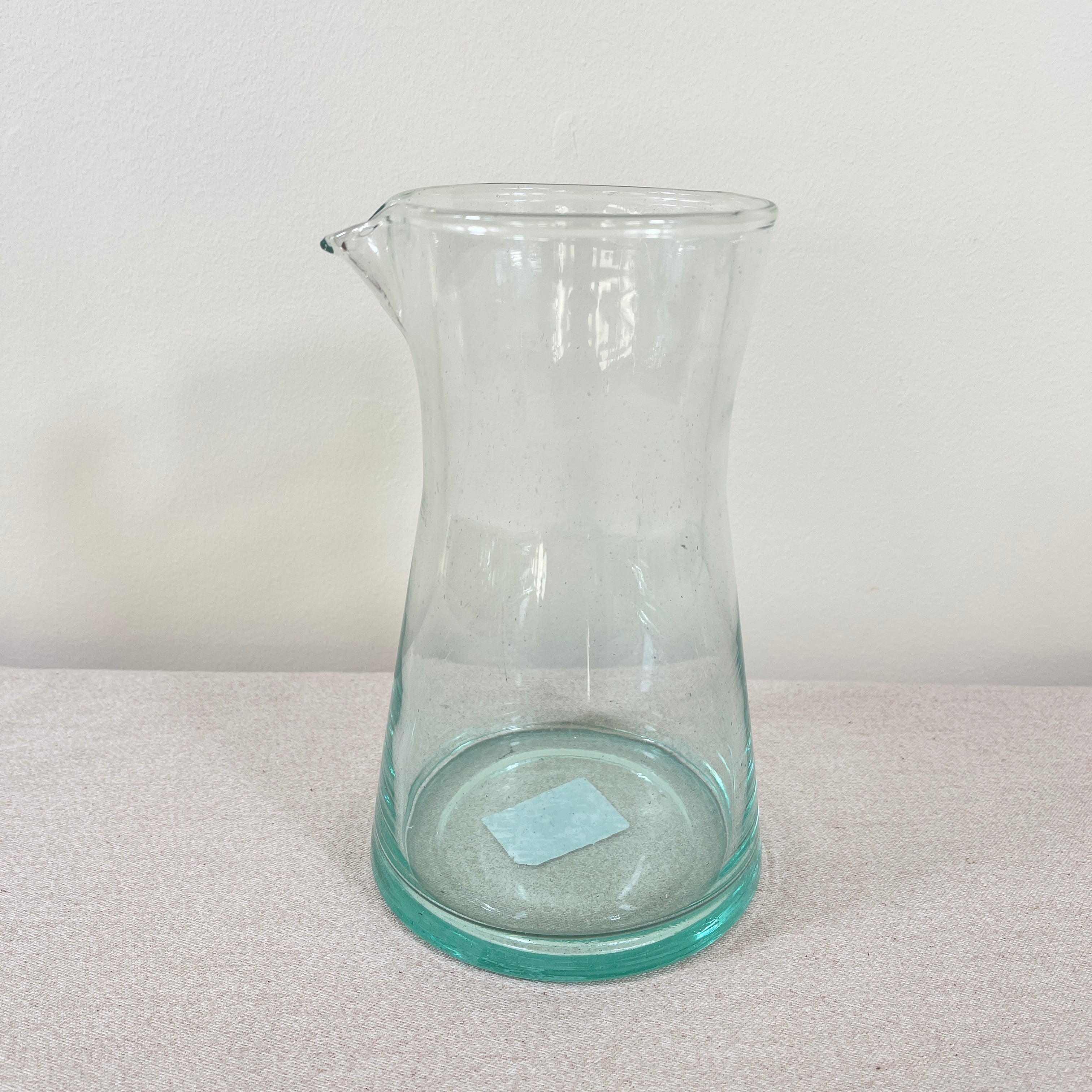 Moroccan Handmade Recycled Glass Carafe - 1 Litre