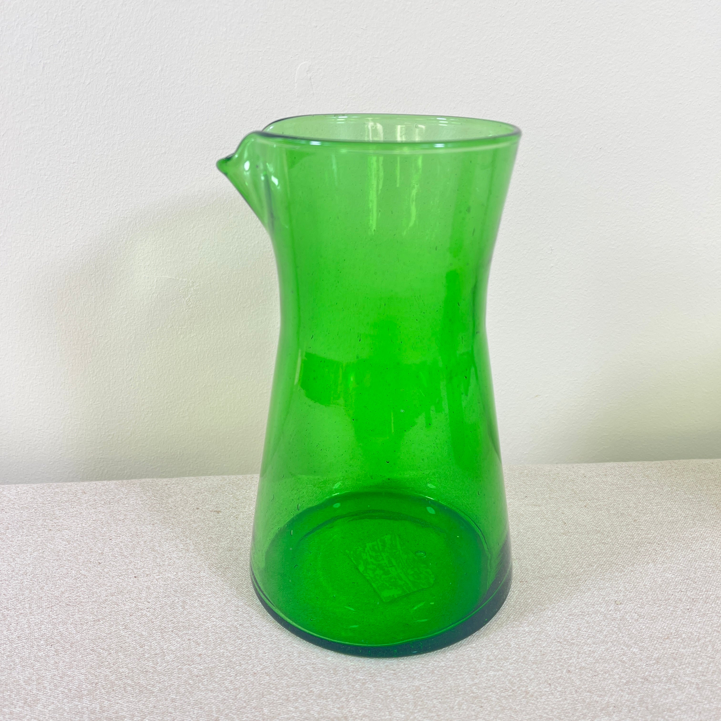 Moroccan Handmade Recycled Glass Carafe - 1 Litre