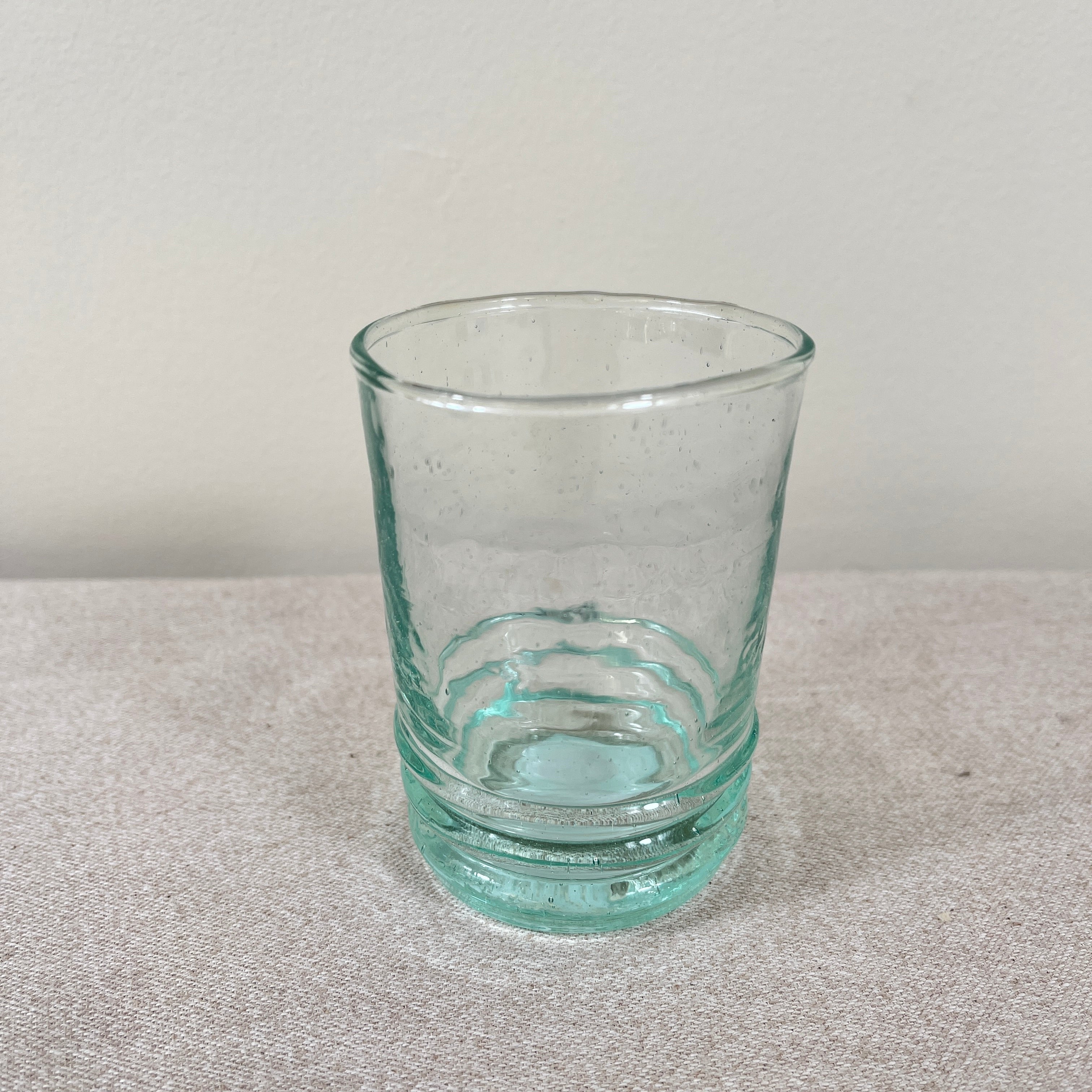 Moroccan Handmade Recycled Glass Ripple Tumbler 150ml