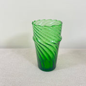 Moroccan Handmade Recycled Glass Moyen Twist Tumbler - 300ml