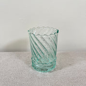 Moroccan Handmade Recycled Glass Ripple Grand Twist Tumbler 280ml